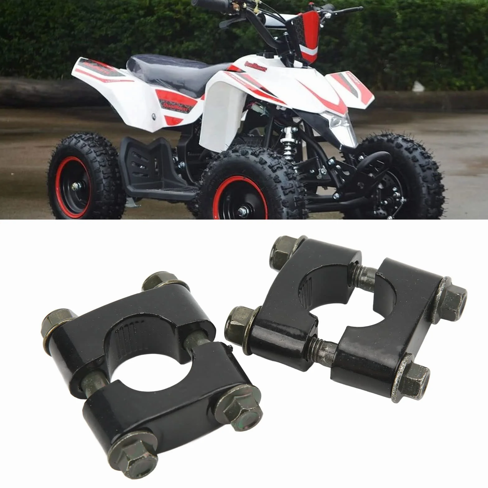 Uniwersalna Kierownica Riser Clamp 22mm Pojedynczy Otwór Uchwyt Mocowanie do Motocykla