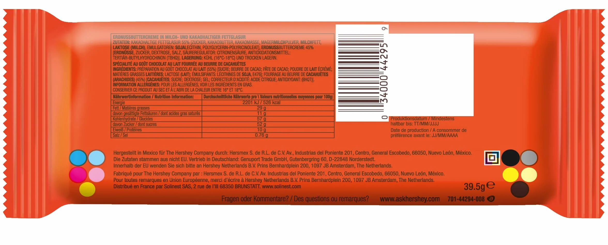 Reese's Peanut Butter Cup 2-pak 24 sztuki 39,5 g