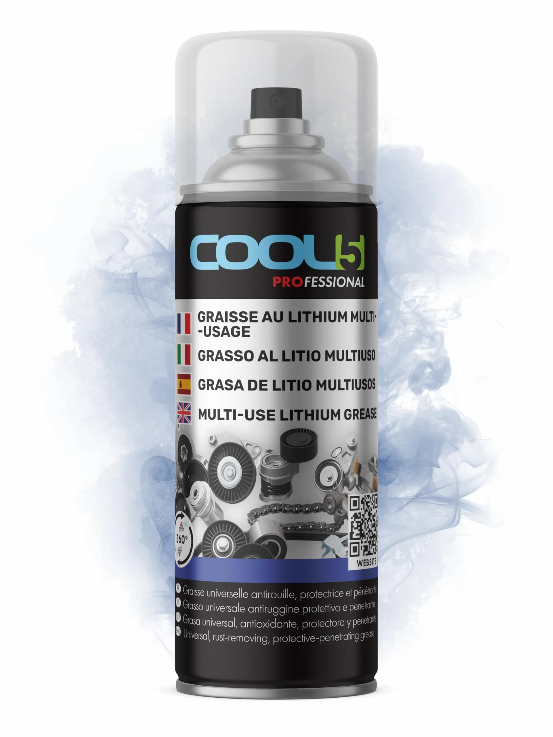Multi-Purpose Lithium Spray Grease - Uniwersalny smar litowy w sprayu, 400 ml