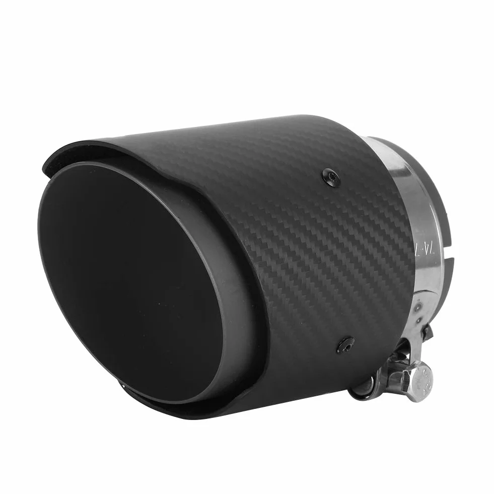 Tylna klapa wydechowa, wlot 80 mm Wylot 101 mm klapa tylna z włókna węglowego, prosta, matowa końcówka rury wydechowej, pasuje do CX5 CX4 (matowa czerń)