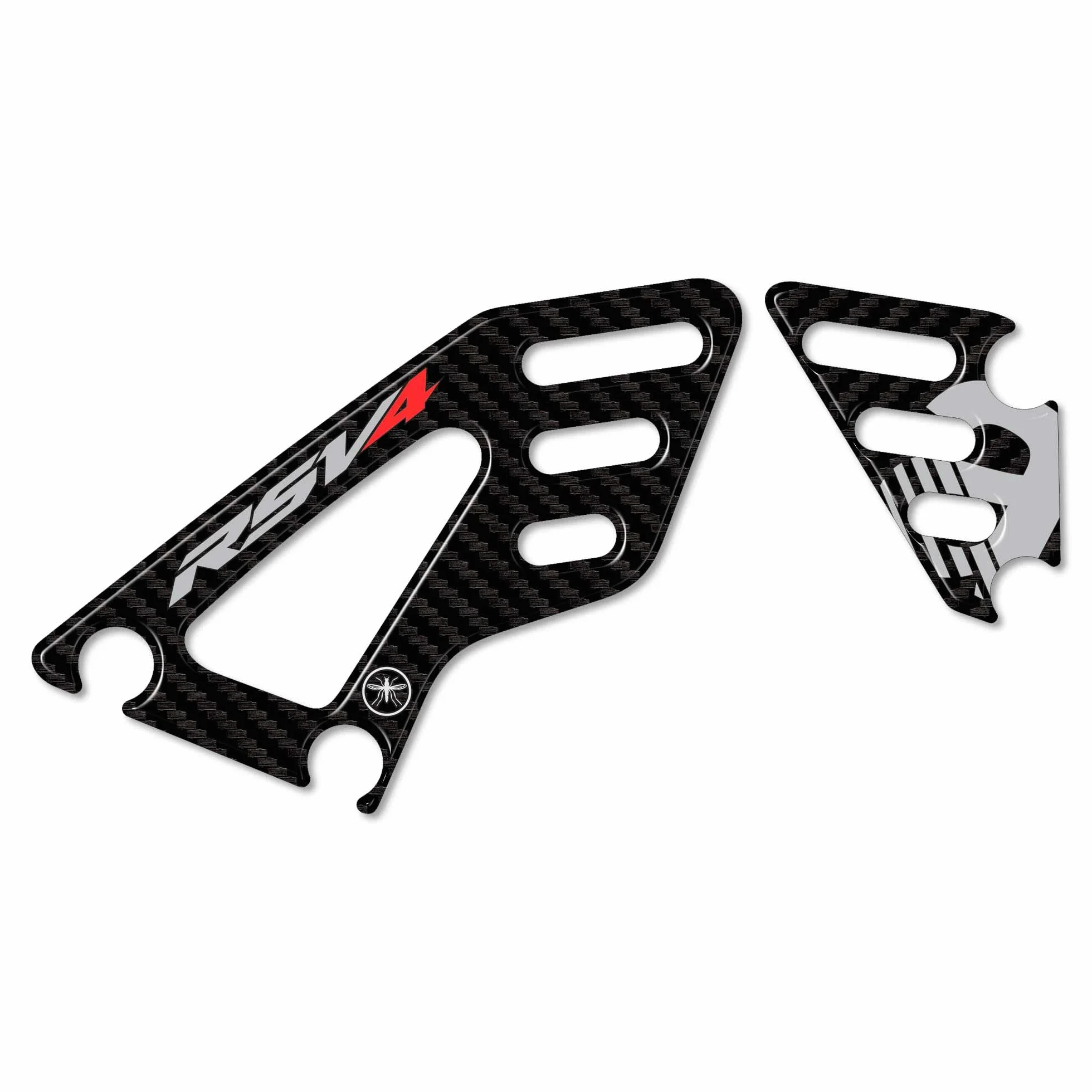labelbike - Naklejki 3D Osłony progów Podnóżki Motocyklowe kompatybilny z Aprilia RSV4 1100 i RSV4 Factory 2021-2022