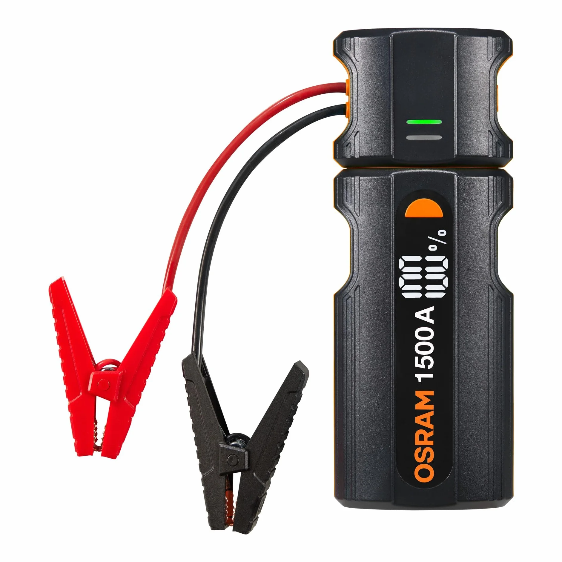OSRAM BATTERYjumpstart 1500, power bank z rozrusznikiem, litowy rozrusznik, do pojazdów 12 V z silnikami benzynowymi o pojemności do 6,0 l i wysokoprężnymi o pojemności 3,0 l