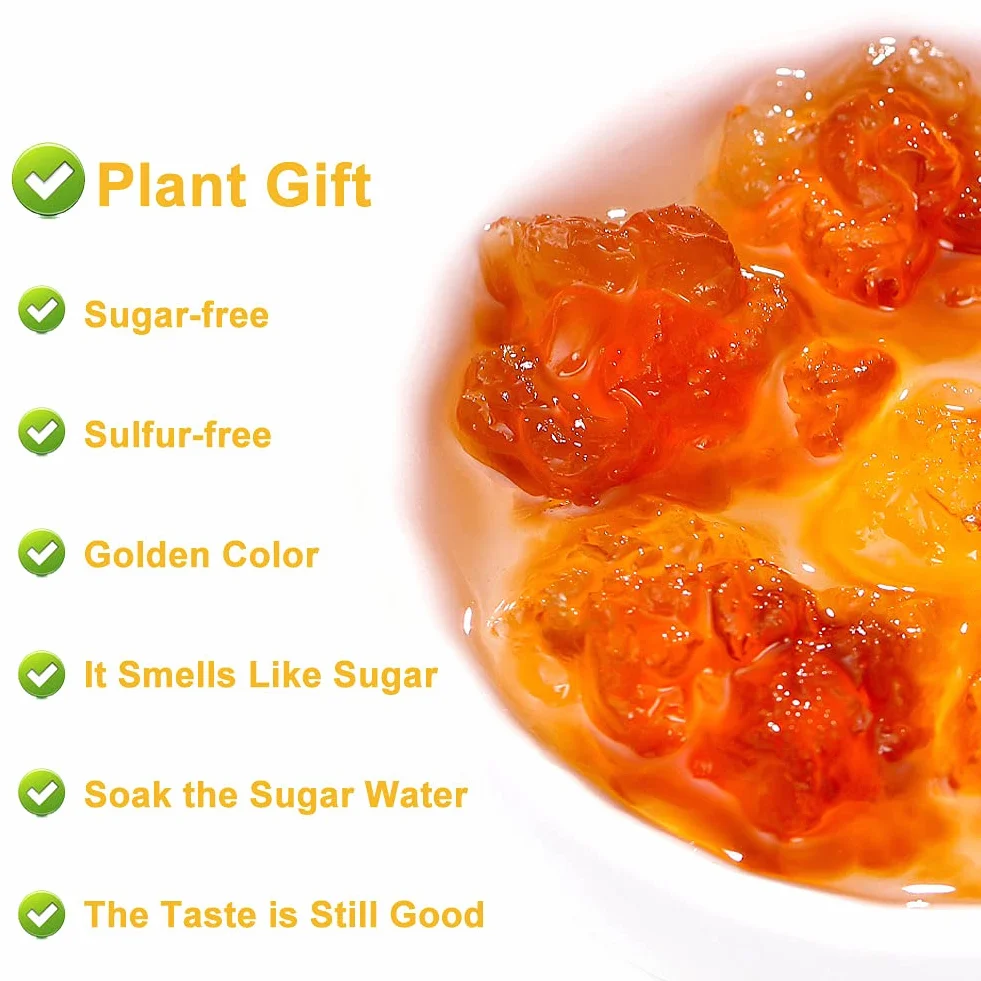 Plant Gift Natural Wild Peach Gum 230G/8.11oz jadalne łzy brzoskwiniowe, tao jiao brzoskwiniowe żywice, dodatki do żywności za darmo