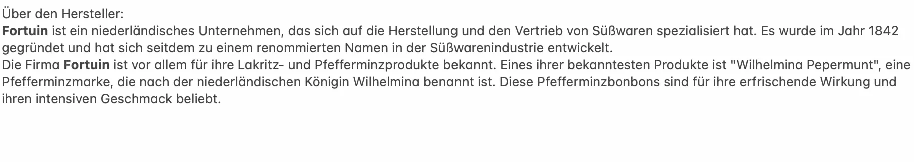 Wilhelmina pepermunt vegan 75 stuks