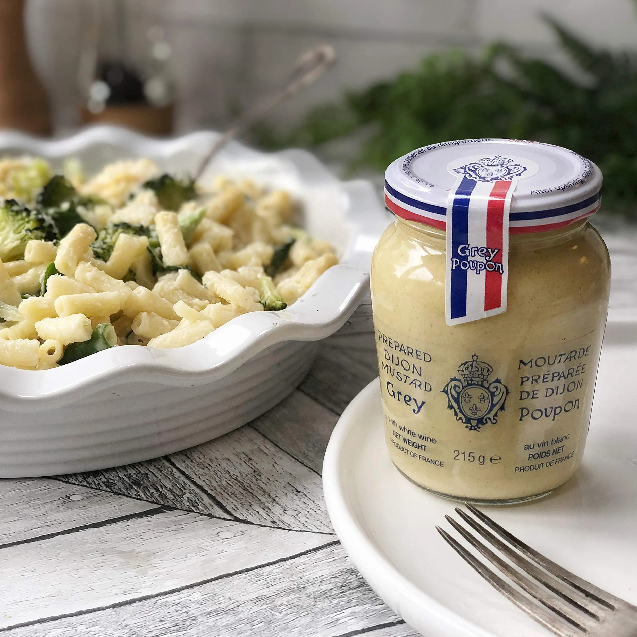Musztarda Dijon Grey Poupon 6 x 215 g z białego wina francuska