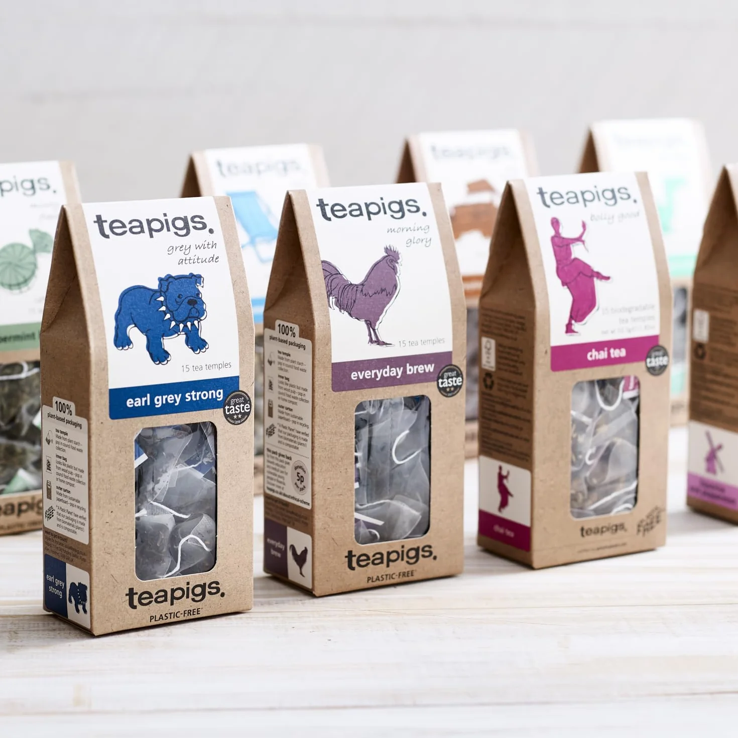 Teapigs Mao Feng Zielona Herbata w Torebkach 50 sztuk Całe Liście
