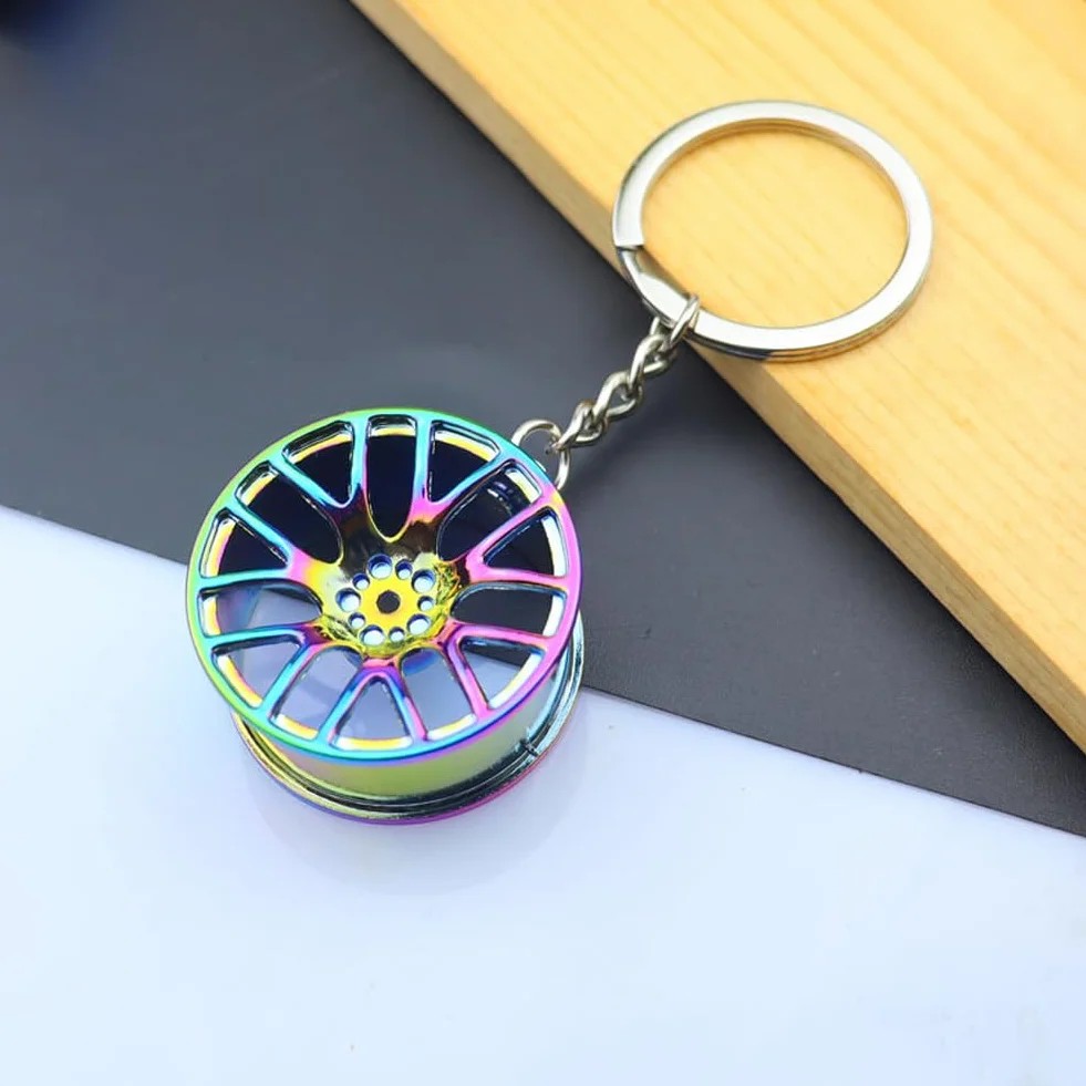 LightBeacon Metalowy Brelok Do Kluczy Samochodowych Turbosprężarka - Dźwignia Zmiany Biegów Do Samochodu Motocykla - 5 Sztuk Prezent Urodzinowy Dla Dzieci, Biały
