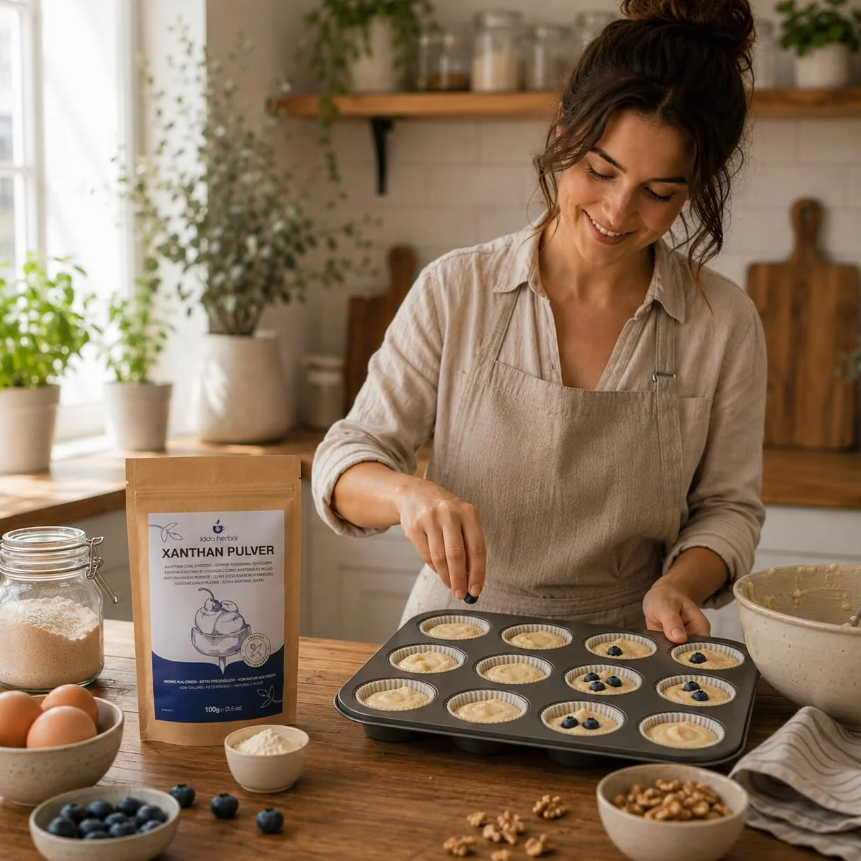 IDDA Guma Ksantanowa 100g Bezglutenowa Naturalny Stabilizator Zagęstnik Spożywczy