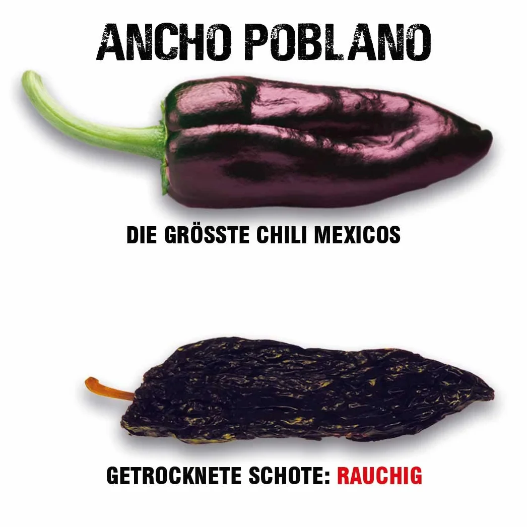 Scovilla s Ancho Poblanao strąki, suszone, 40 g