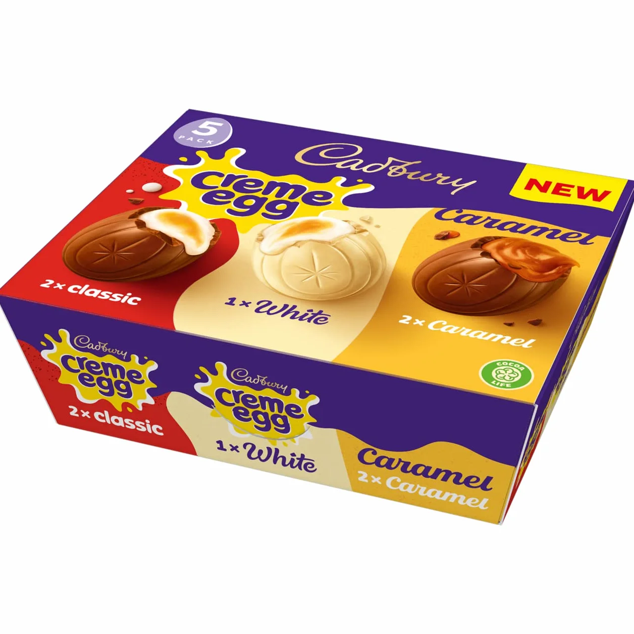 Cadbury Crème Egg Wielkanocny Zestaw 200g 5 Sztuk