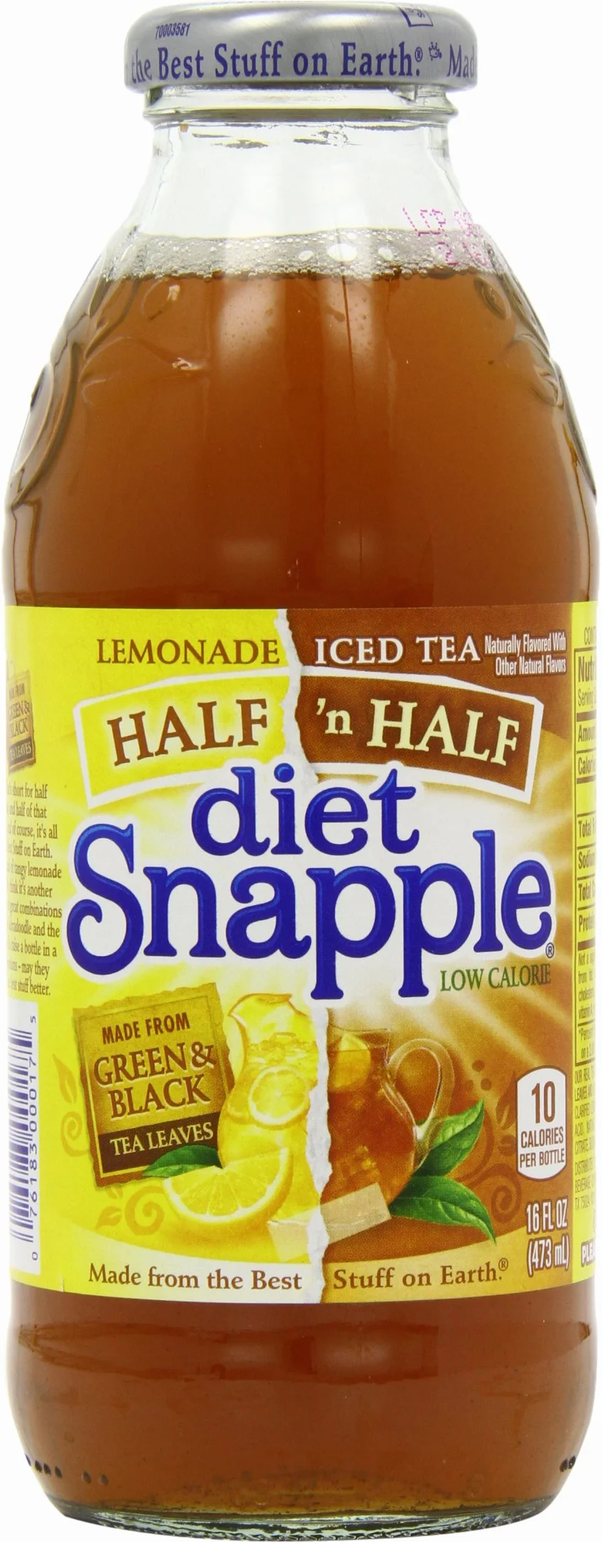 Snapple Diet Half Lemonade i mrożonej herbaty, 473 ml (opakowanie 6 szt.)