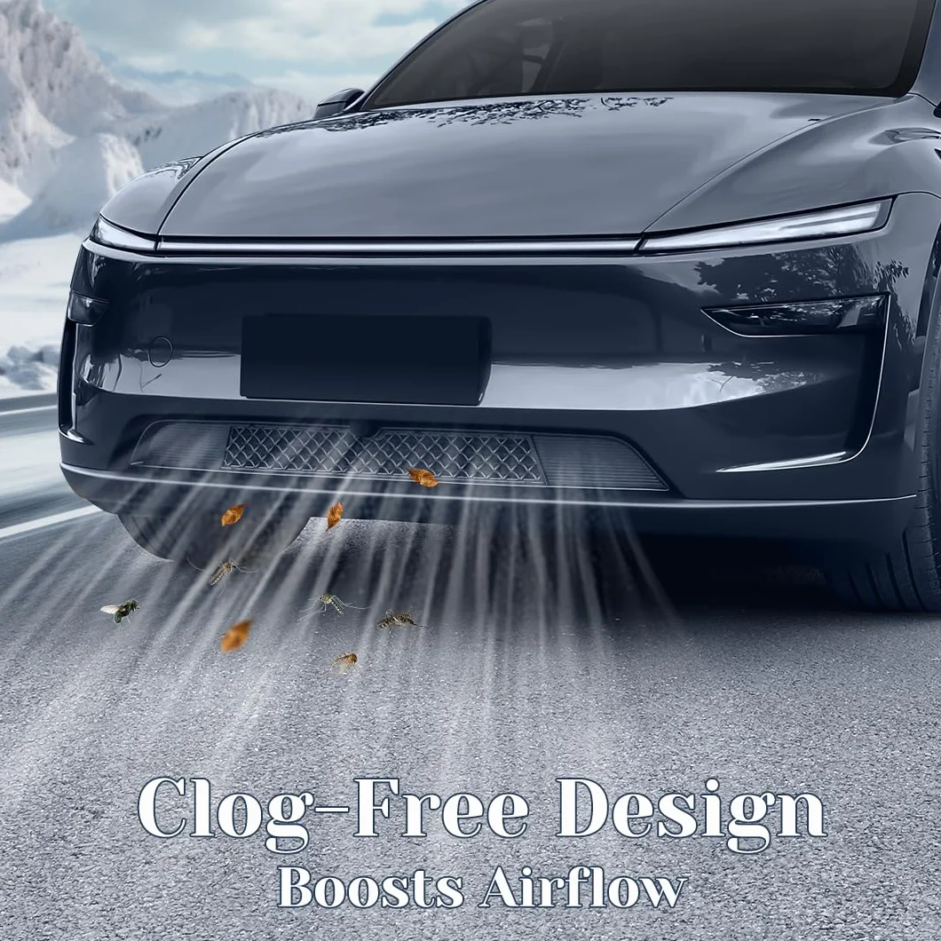 Siatka do grilla przedniego do Tesla Model Y 2025 2026 Juniper, wkładki osłony wlotu powietrza, ochrona przed owadami