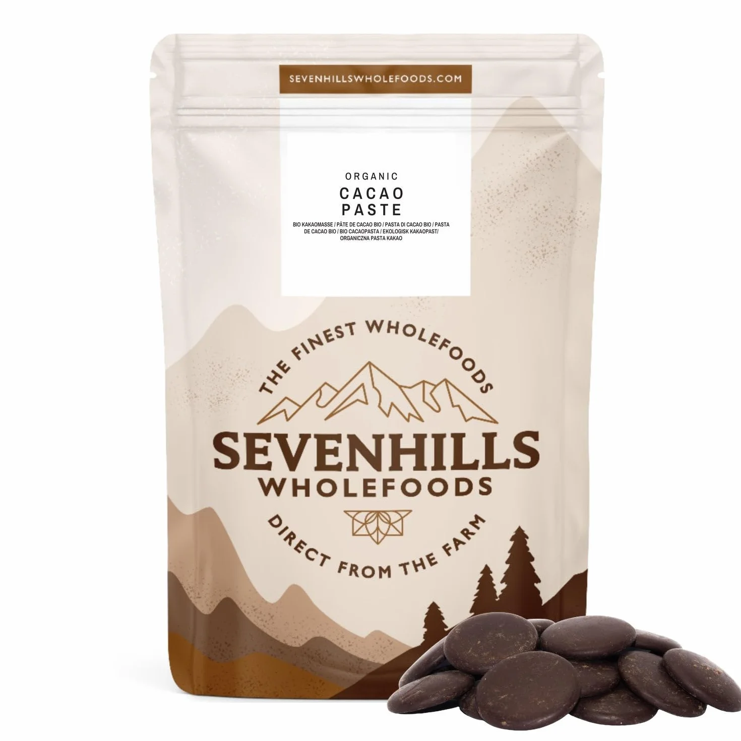 Sevenhills Wholefoods Organiczna Pasta Kakaowa 1kg