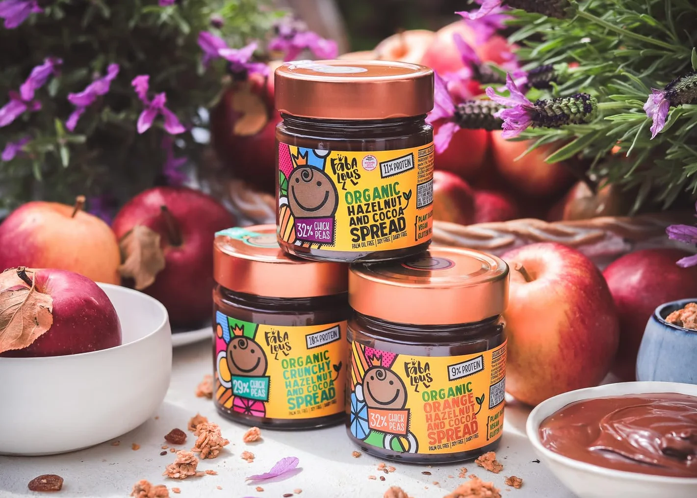 Fabalous Orange Hazelnut Cocoa Chickpea Spread 200g