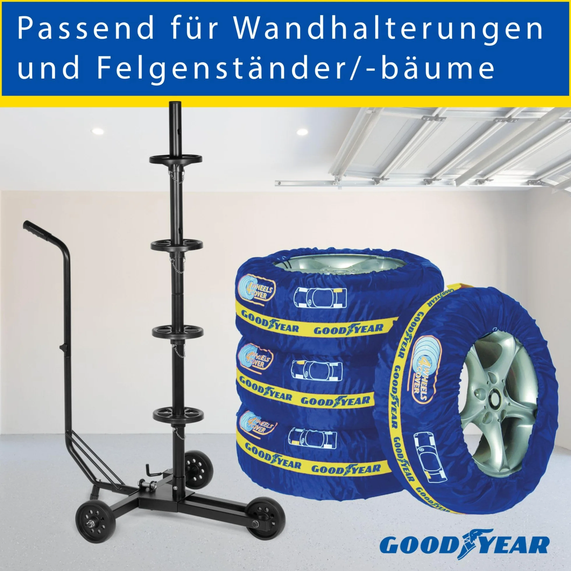Goodyear 75526 pokrowiec na opony, zestaw 4 szt