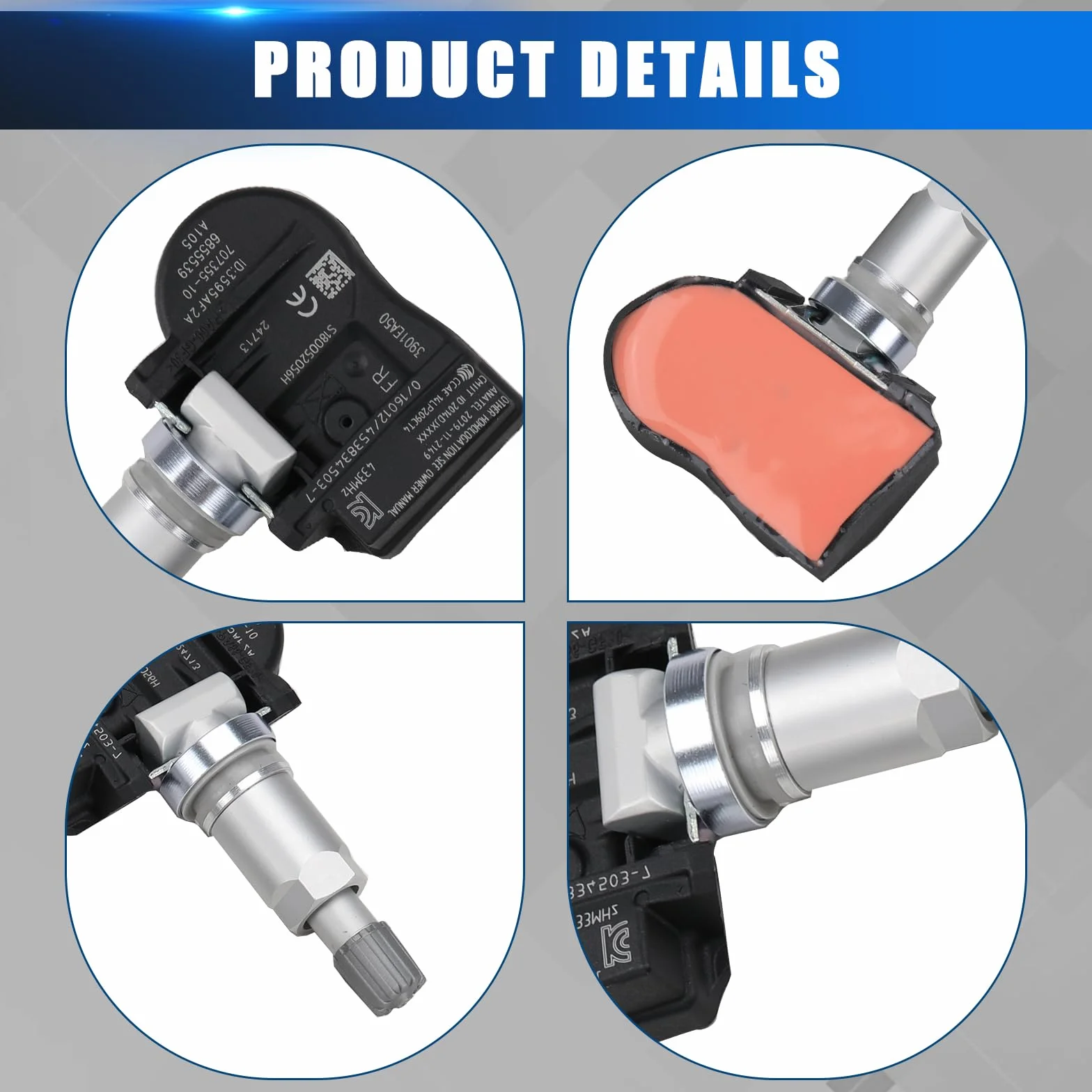 RDKS Czujnik ciśnienia w oponach TPMS kompatybilny z BMW serii 1 3 4 M3 F20 F21 F22 F23 F87 F45 F30 F31 F32 F33 F34 F36 i3 i8 X1 X2 X5 X6 3 61068 81890 36106856209