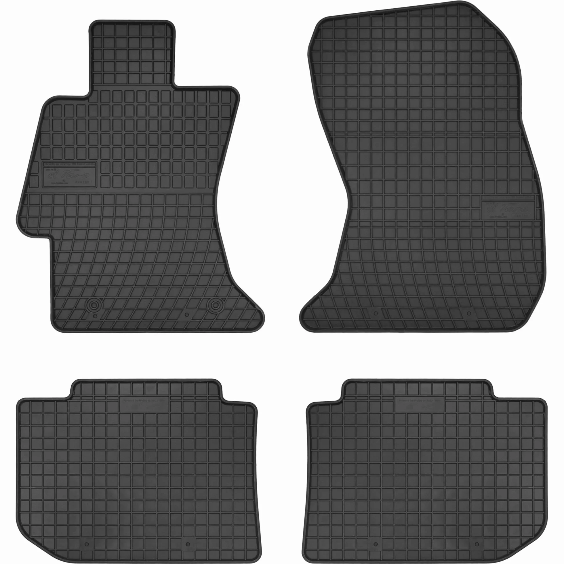 MOTOS Gumowe dywaniki samochodowe pasują do Subaru XV I 2011-2017 Zwiększ komfort podróży dzięki antypoślizgowym dywanikom samochodowym- Dywaniki samochodowe na każdą pogodę, ochrona przed zabrudzenia