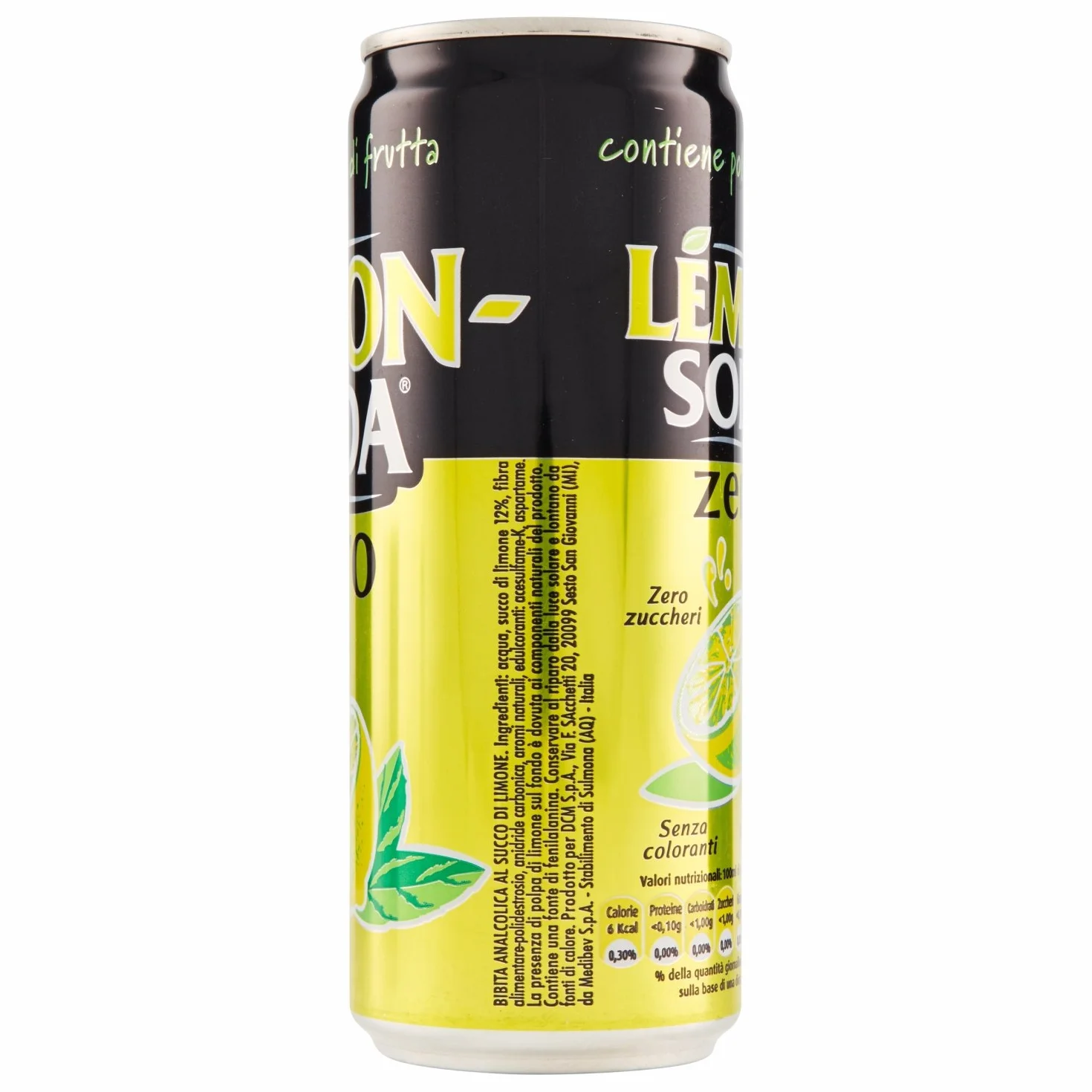 Lemon Soda La zero lemoniada bez cukru Włoska fonti di crodo