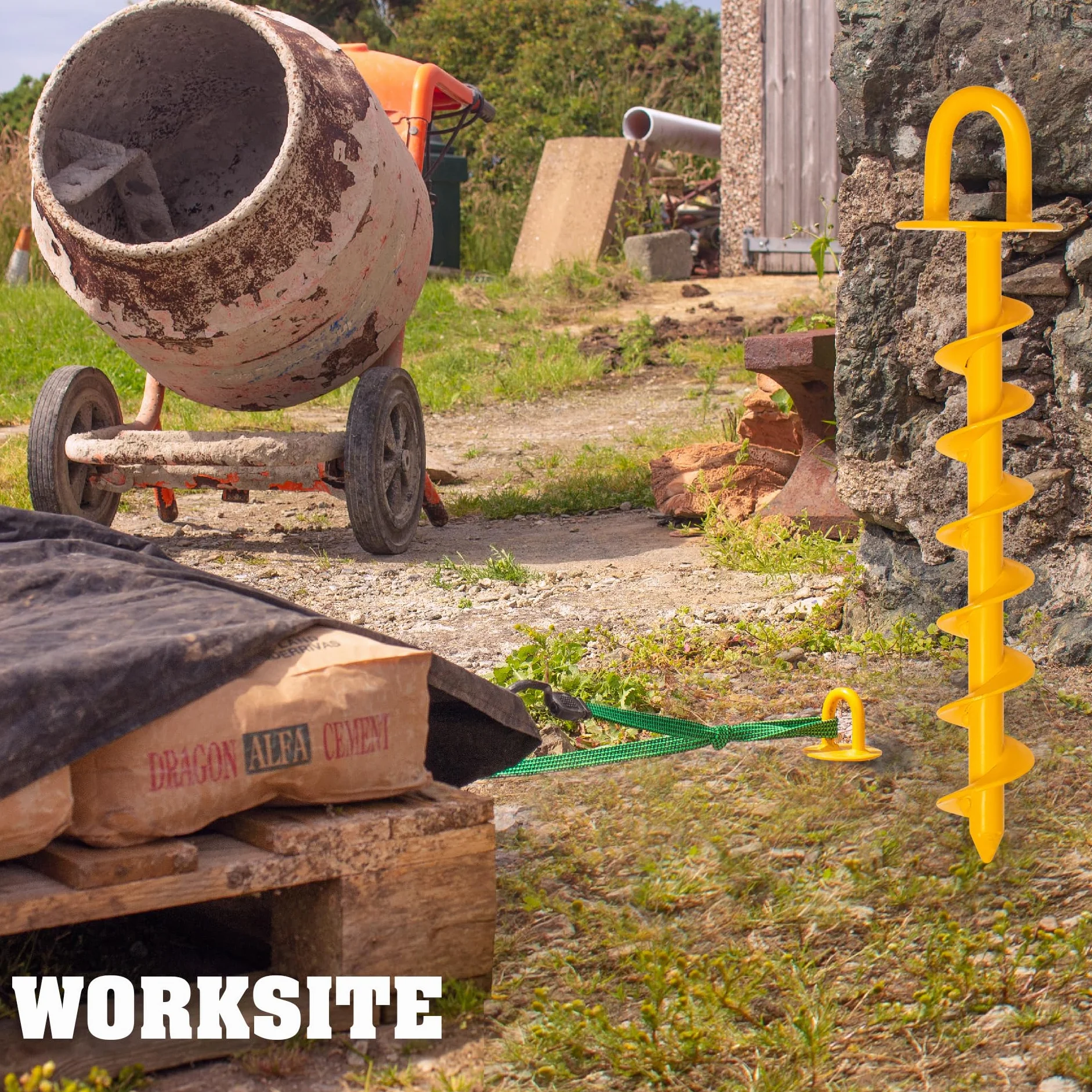 Roughneck® Heavy Duty Ground Anchor 340mm (13.5") 160kg Load Tested