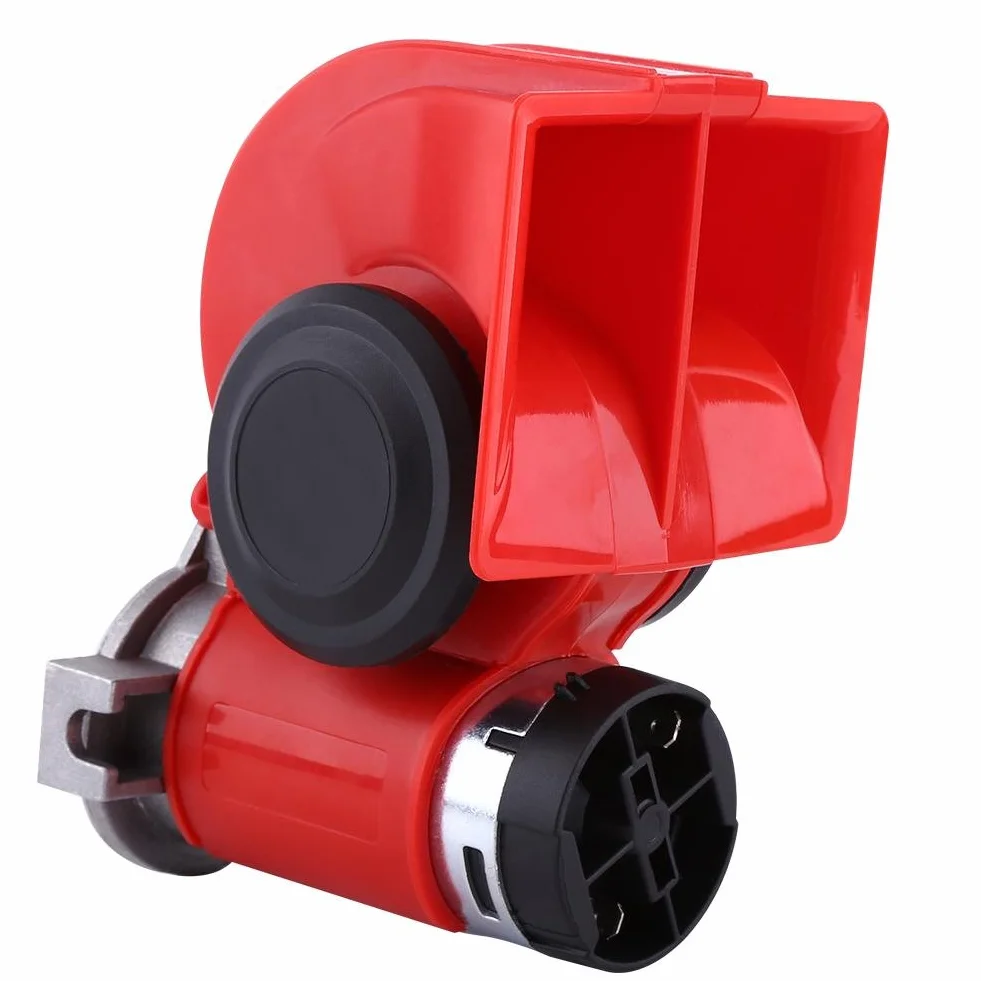Auto Compact Air Horn,Podwójny Trąbka powietrza,Kompaktowy Elektropneumatyczny Trąbka z Bardzo Mocny Dźwięk,130dB 12V,dla Truck Ciężarówka Pociągi Samochodów SUV