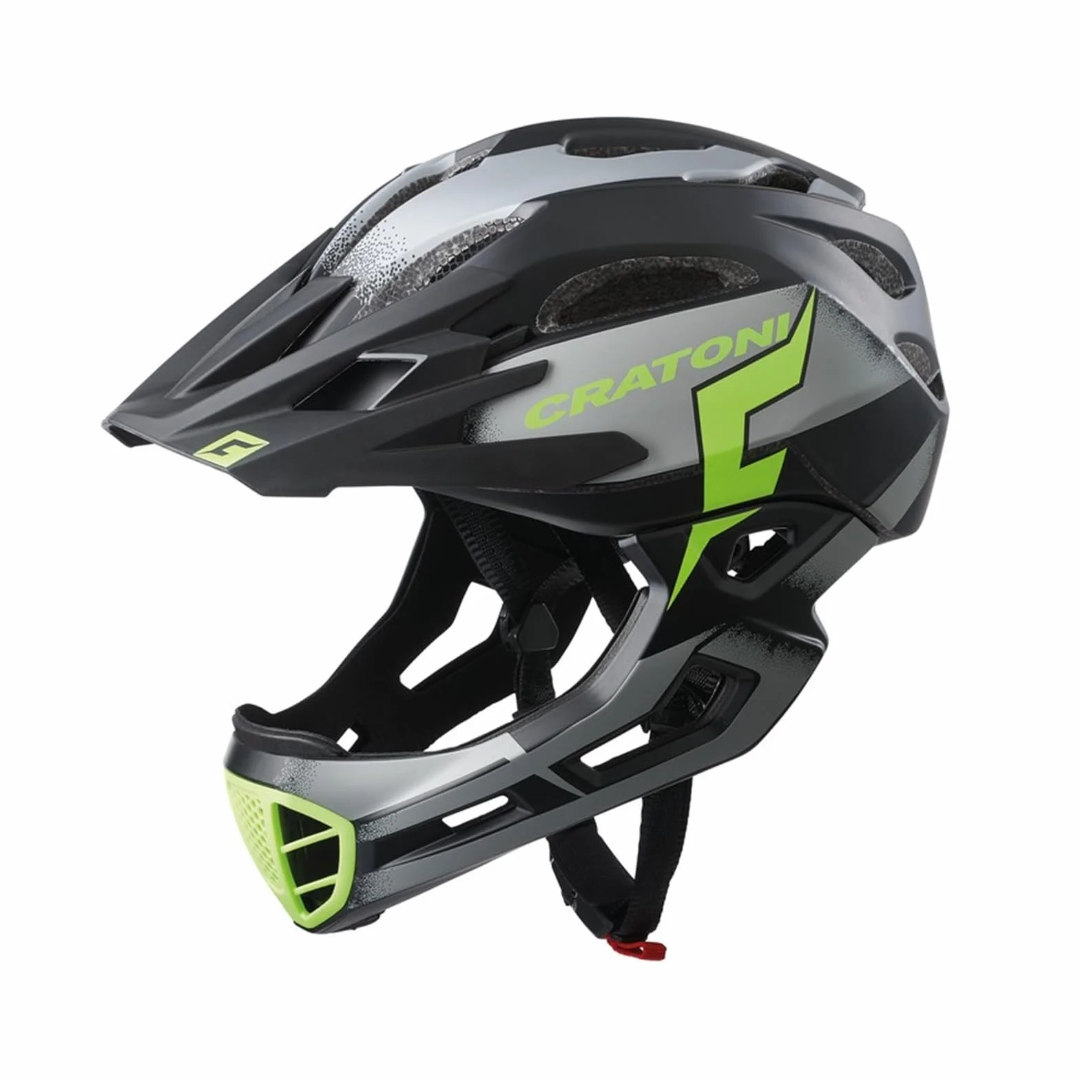 Cratoni C-Maniac Pro Kask rowerowy Downhill BMX na całą twarz, z pałąkiem pod brodę, kask do roweru górskiego