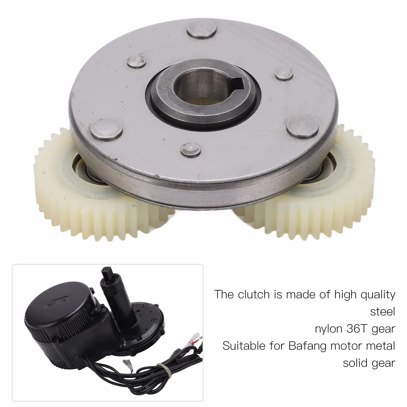 Zestaw Sprzęgła Zębatego Stal + Nylon Rower Elektryczny 36T Sprzęgło Rozrusznika do Silnika z Napędem środkowym 250 W 350 W