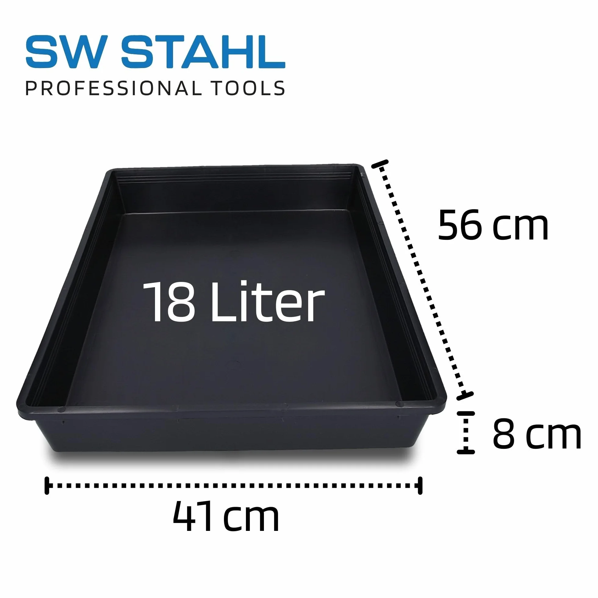 SW-Stahl 07376L uniwersalna wanna zbierająca z tworzywa sztucznego 56 x 43 x 8,5 cm 16 l