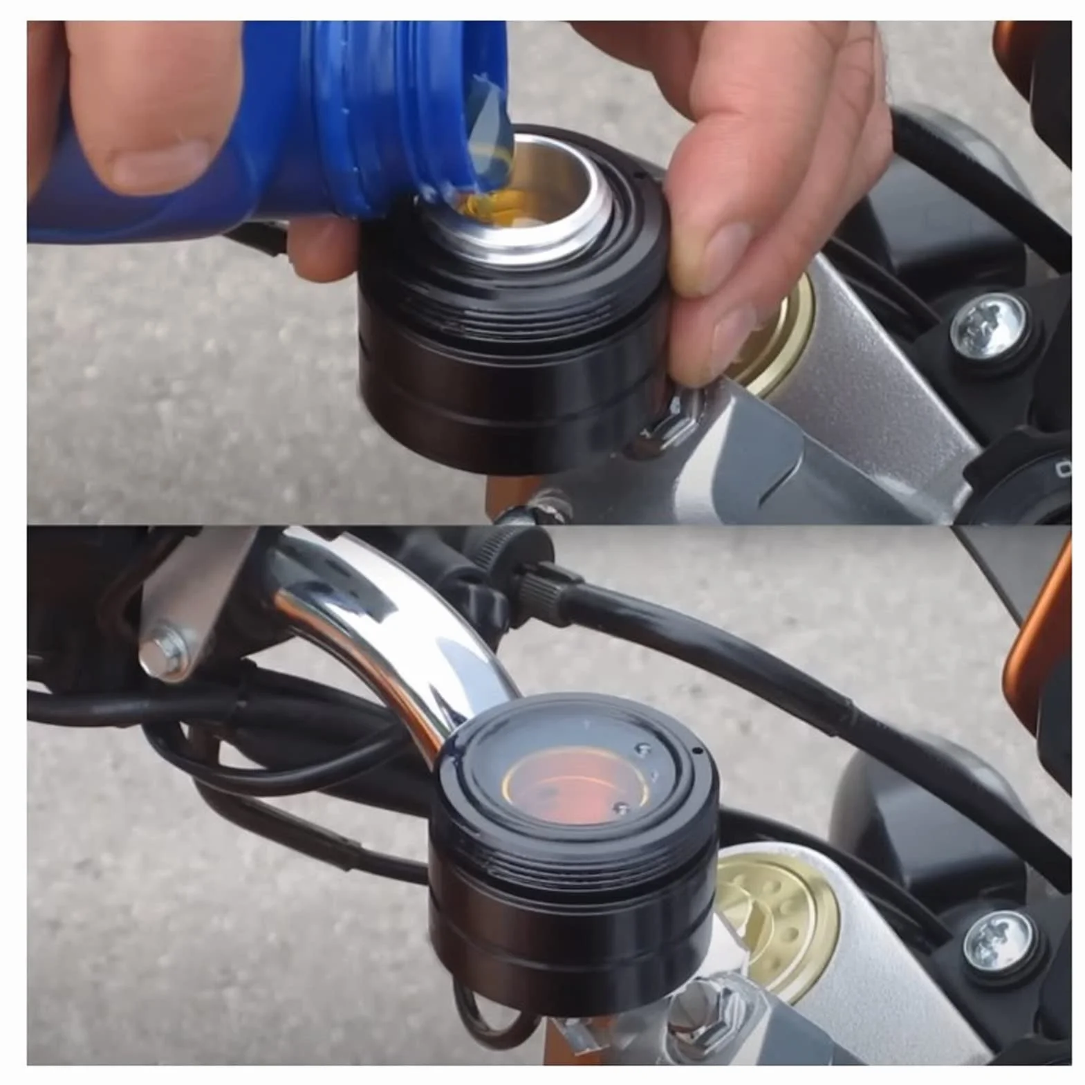 Olejarka do łańcuchów Motocyklowych Praktyczny System Smarowania Motocykli Trwały dla Większości Motocykli (Czarny)