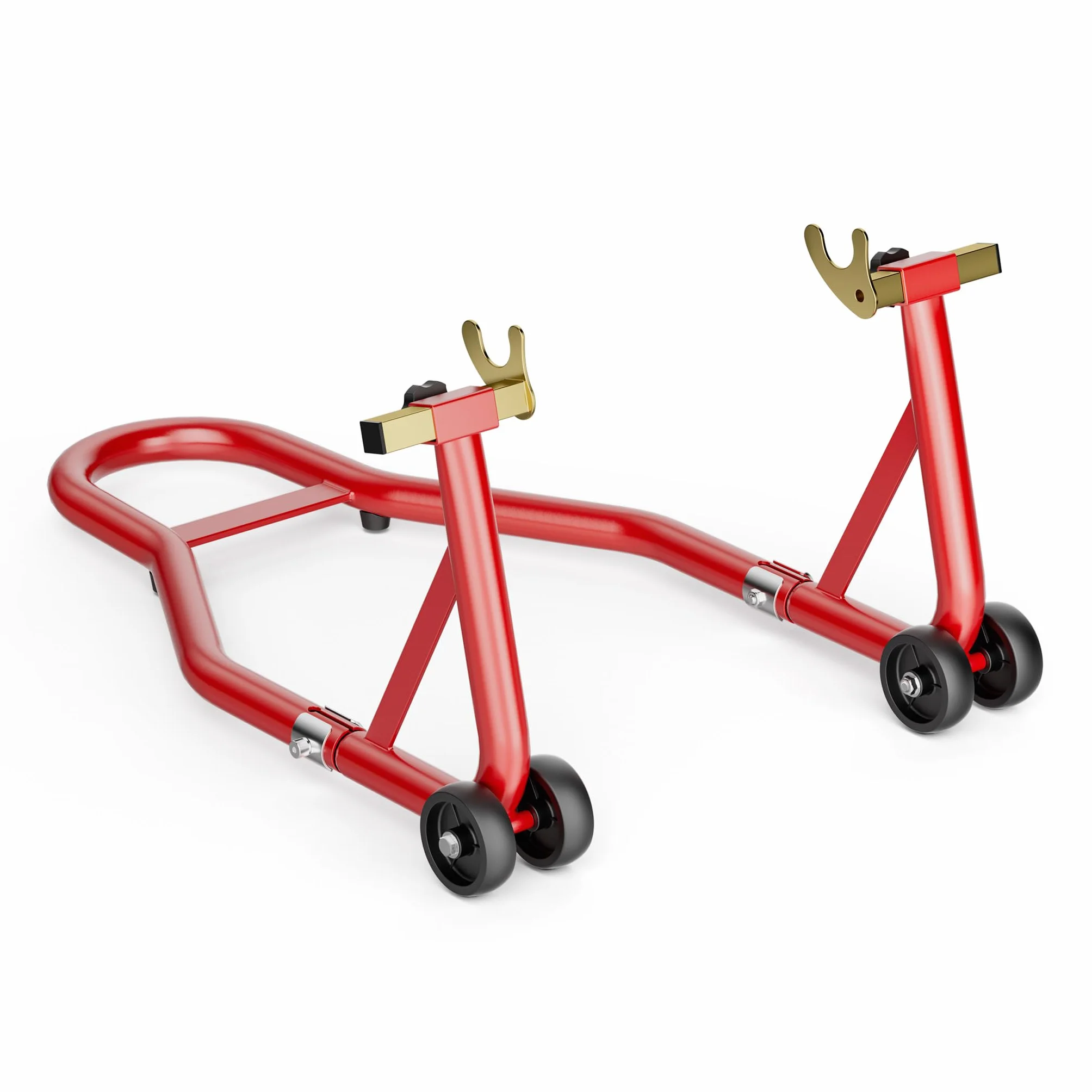 Wiltec Stojak na motocykl o wymiarach 370 x 325 mm do tylnego koła o szerokości 200-340 mm, stojak do serwisu koła motocyklu