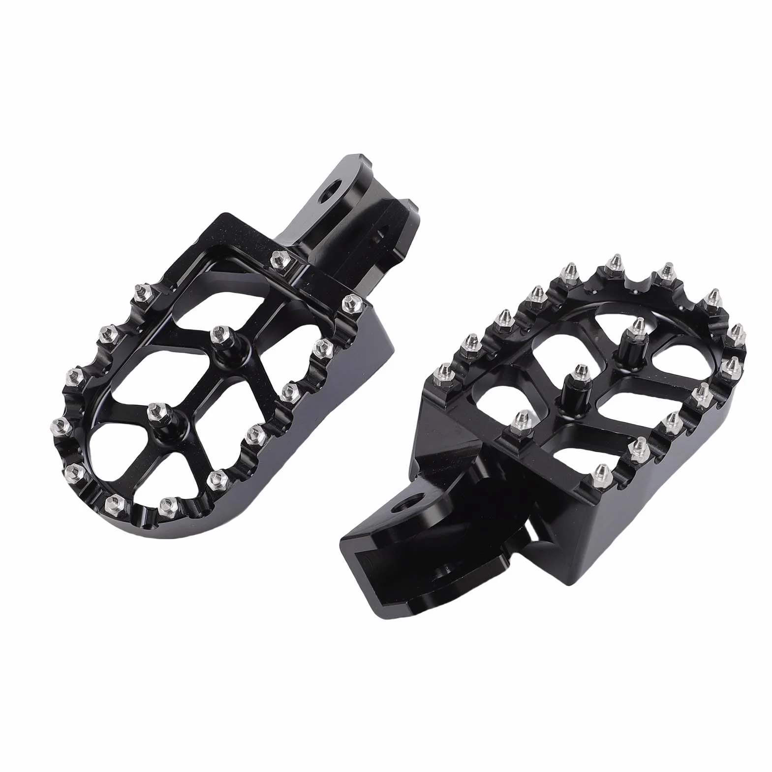 Asixxsix Dirt Bike Foot Peg, Aluminiowe Pedały Pedals Dirt Rower Footrest Wymienca Surron Light Bee X, Pedals Motorcycle Footpegs, Ulepszone Wrażenia z Jazdy (BLACK)
