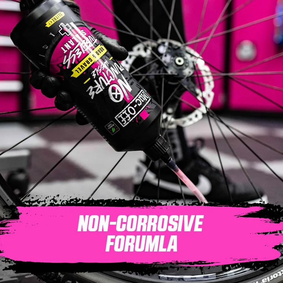 Muc-Off Bezdętkowy uszczelniacz do opon drogowych i żwirowych, 5 l, bezdętkowy uszczelniacz do opon do naprawy przebicia roweru, trwały uszczelniacz opon rowerowych do rowerów szosowych, żwirowych,