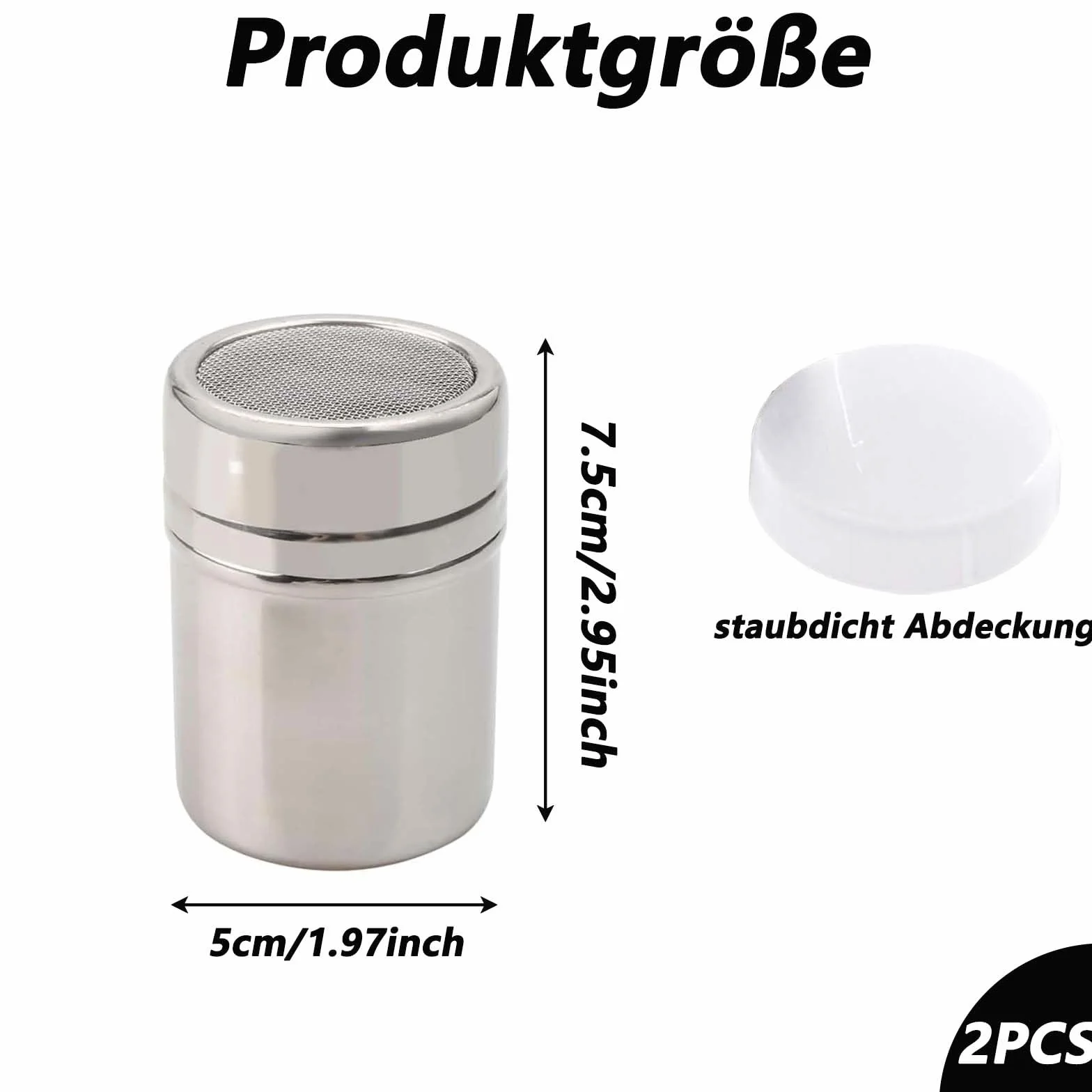 Pojemnik do kakao 2 szt łatwy do czyszczenia