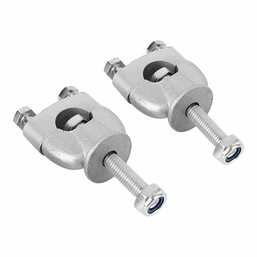 7/8 22 mm Zacisk do montażu na kierownicy, 2 szt./para uniwersalne srebrne podnóżki zaciskowe na kierownicę do motocykla Dirt Bike ATV uchwyt motocyklowy