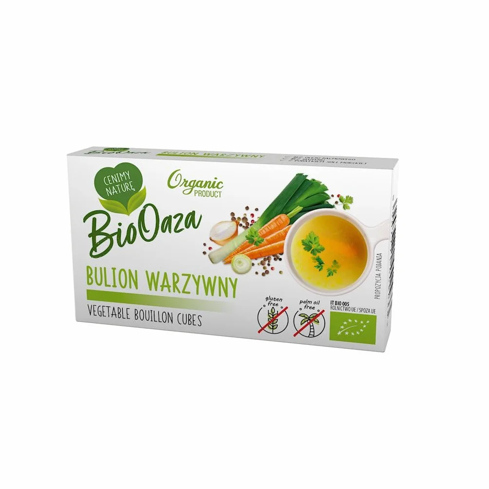 GREEK TRADE - HELCOM BioOaza Bulion warzywny, Kostka rosołowa 66g BIO
