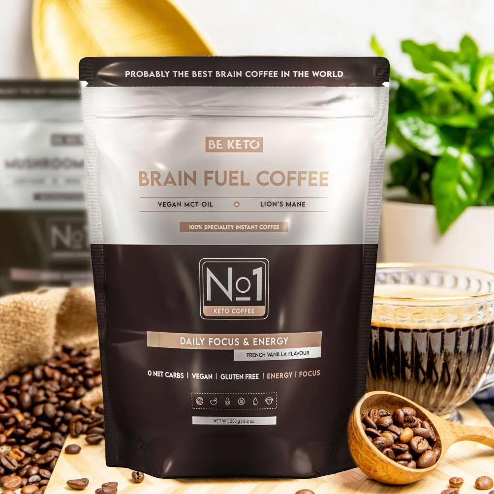 Kawa Rozpuszczalna Brain Fuel Olej MCT Lion's Mane Francuska Wanilia 250g