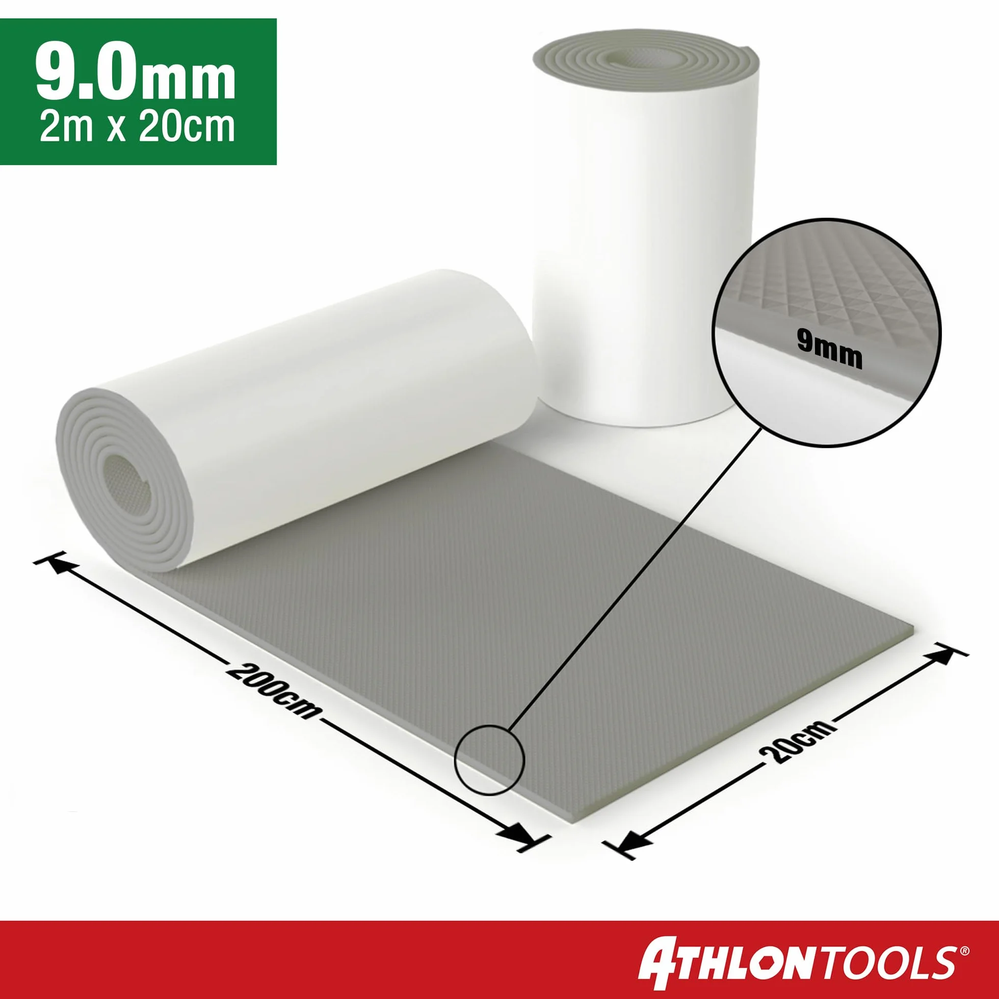 Athlon Tools Folia ochronna na ścianę garażową wysokiej jakości o długości 2 m, ekstra gruba ochrona krawędzi drzwi samochodu, samoprzylepna, wodoodporna, zestaw 2 sztuk