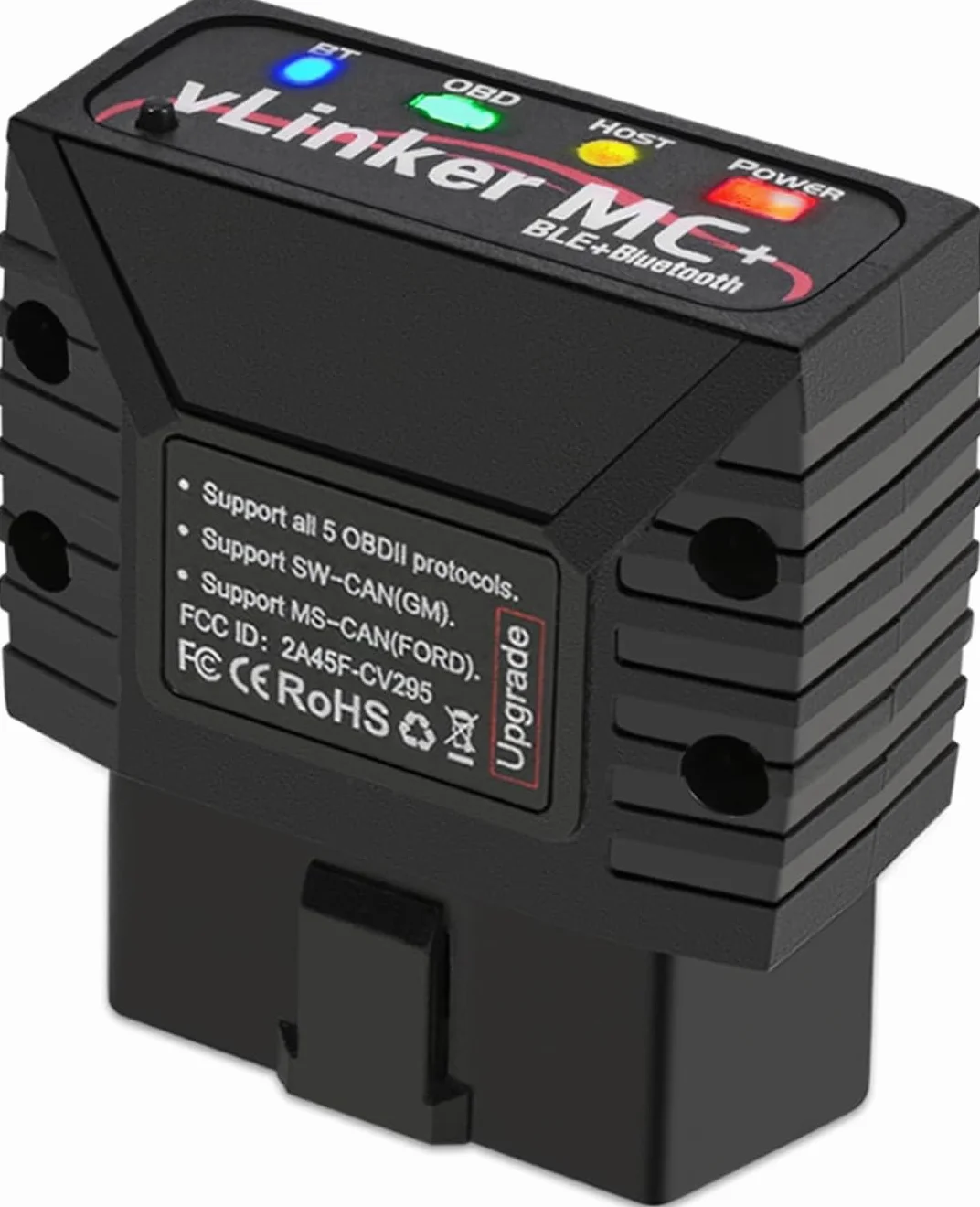 vLinker MC+ Mini Bluetooth OBD II Adapter skanera Samochodowe narzędzie diagnostyczne i czytnik kodów dla iPhone'a i Androida
