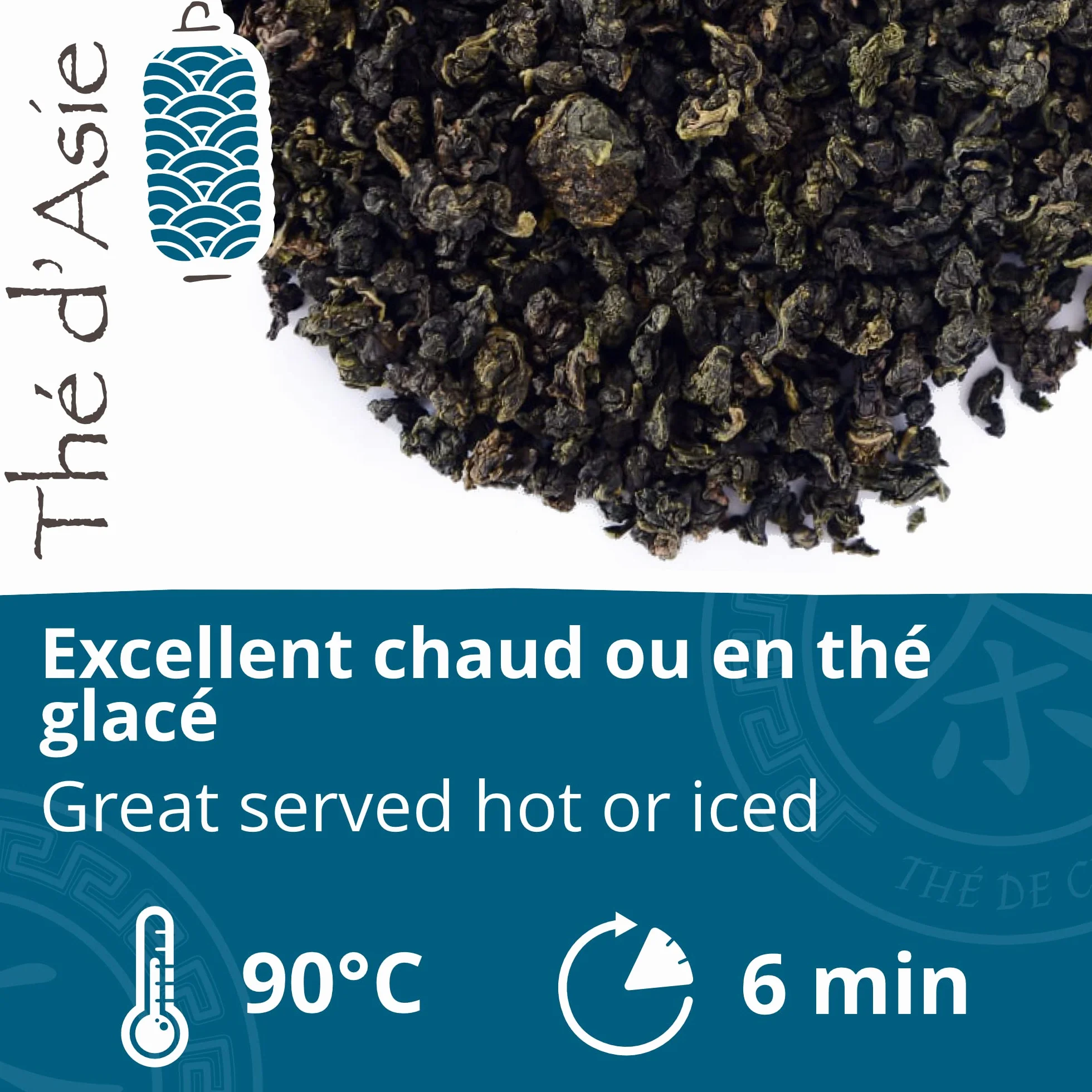 Organiczna niebieska herbata Oolong 80 torebek piramidy - Herbata azjatycka z Chin