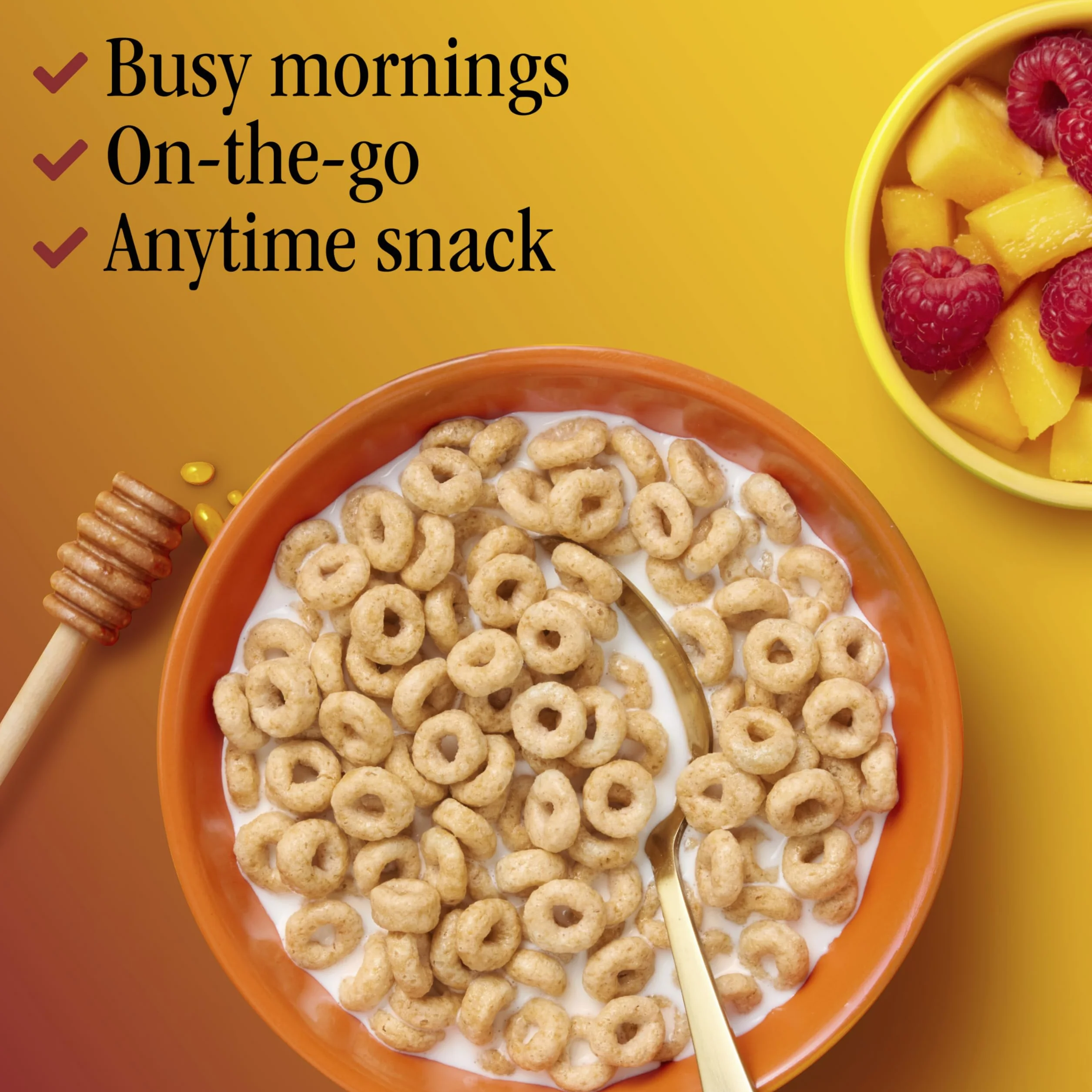 Honey Nut Cheerios Cereal, Limited Edition Happy Heart Shapes, Heart Healthy Cereal With Whole Grain Oats, 10.8 oz