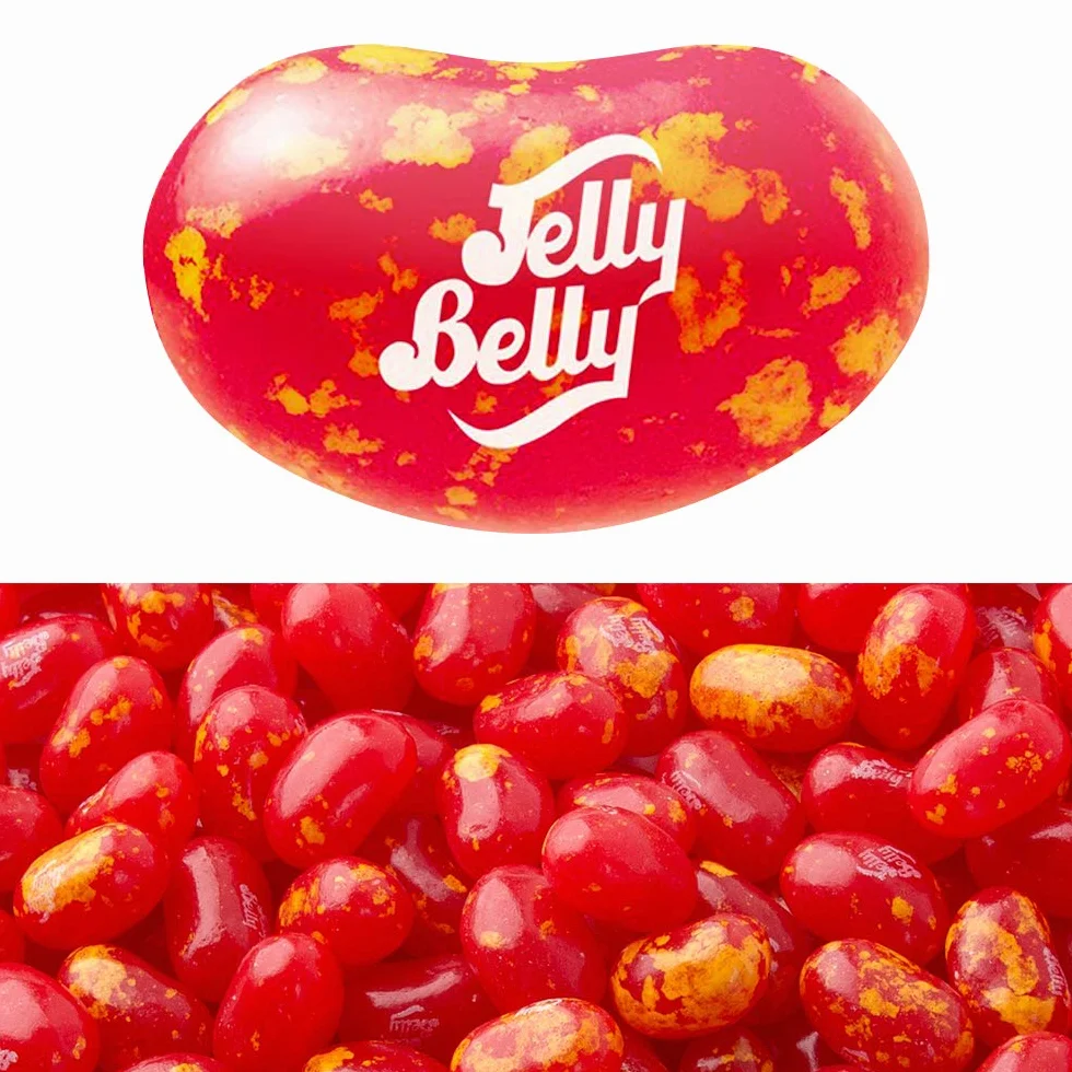 Jelly Belly Jelly Beans - bezglutenowe słodycze, bez nabiału i tłuszczu - smak gorącego cynamonu, prezenty żywnościowe dla dzieci, 70 g (12 sztuk)