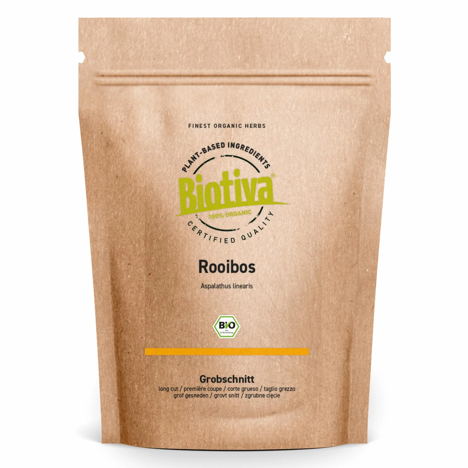 Rooibos Herbata Bio 250 g – Rooibusch – Rotbusch – Aspalathus Linearis – napełniona i kontrolowana w Niemczech (DE-ÖKO-005)