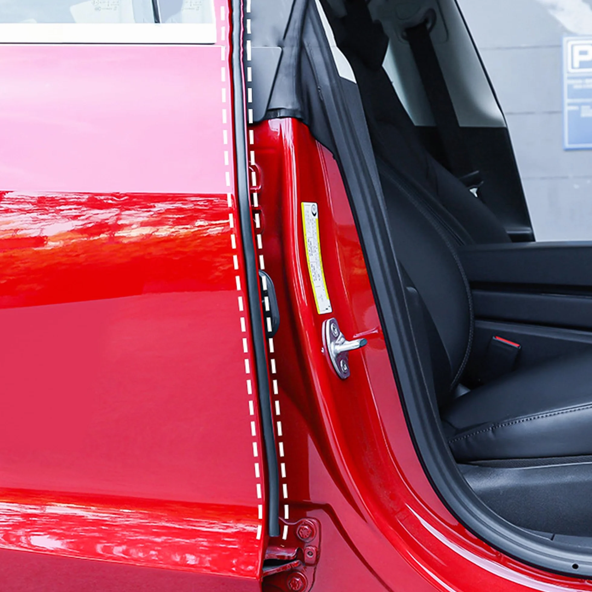 Arcoche Zestaw uszczelek do drzwi Tesla Model 3, automatyczna redukcja dźwięku, dźwiękoszczelna gumowa listwa, redukcja hałasu wiatru, listwa uszczelniająca do modelu 3