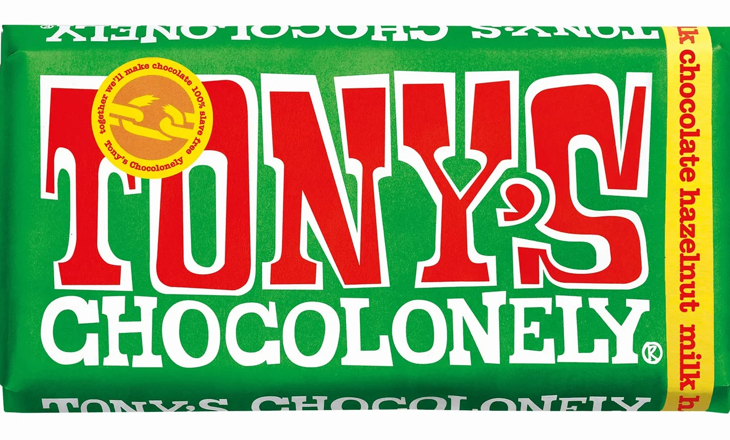 Tony's Chocolonely Zestaw czekolady mlecznej, 4 x 180 g, nasze ulubione batoniki, batonik czekoladowy, 32% kakao, zestaw upominkowy, prezenty, czekolada Fairtrade