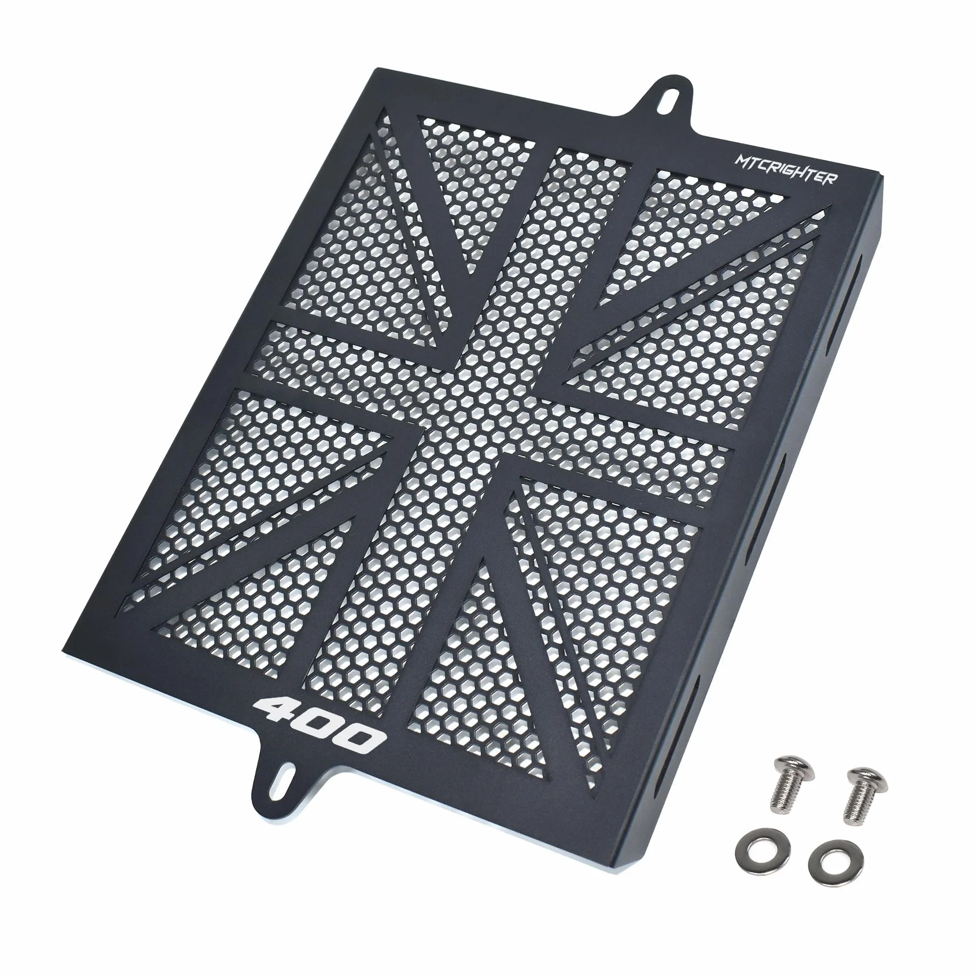 kompatybilna z Triumph Speed 400 Scrambler 400X 400XC THRUXTON 400 Tracker 400 2024 2025 2026 Pogrubiona osłona chłodnicy Osłona błotnika, Wykonany ze stopu aluminium