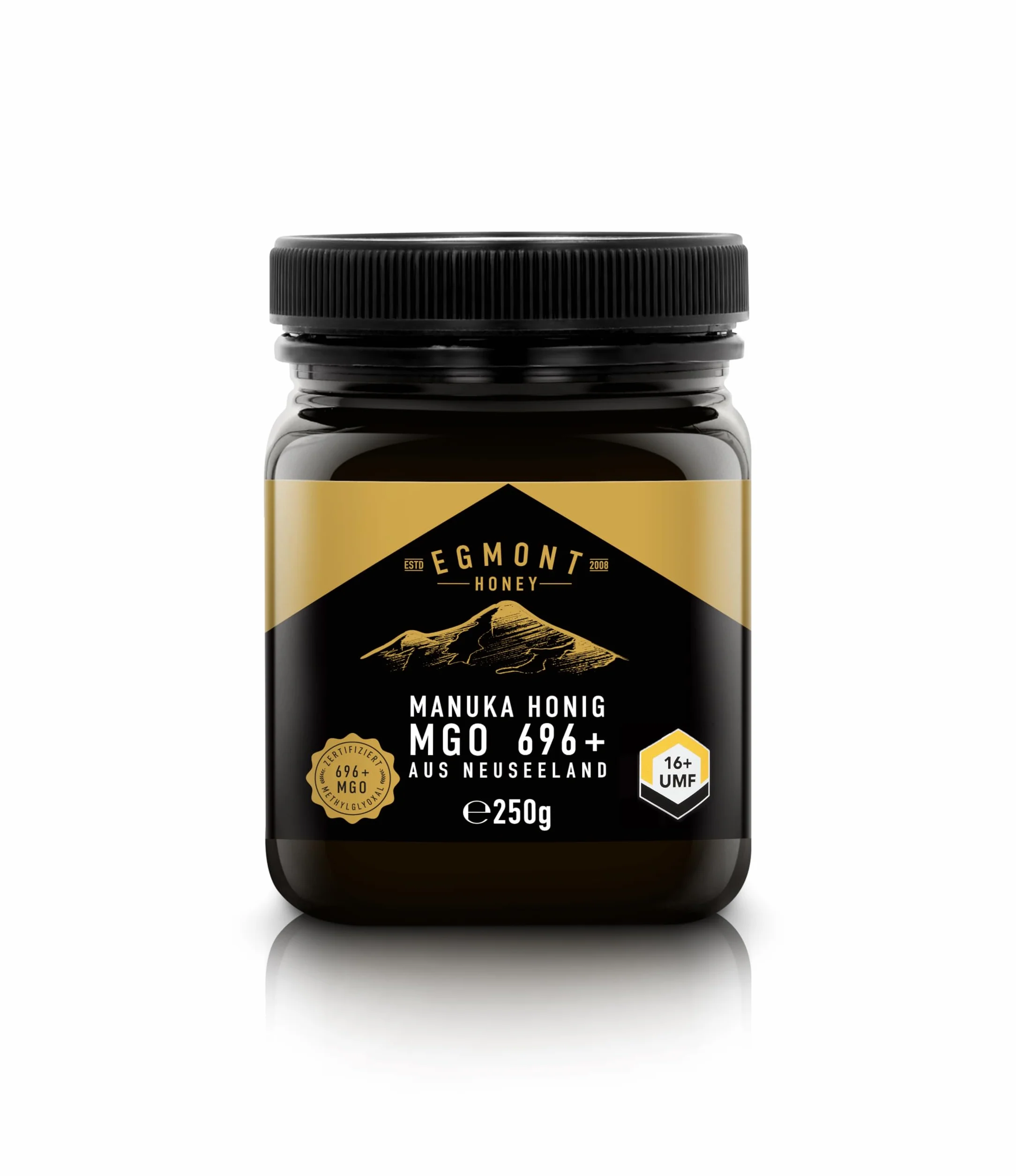 Egmont Honey Miód Manuka 696+ MGO 18+ UMF 250g Certyfikowany Naturalny Nowa Zelandia