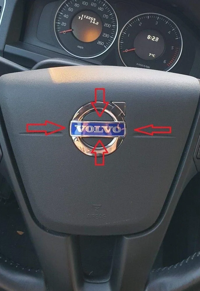 Kierownica Volvo oryginalny emblemat znak logo poduszka powietrzna V40 S60 V60 XC60 V70 XC70 S80