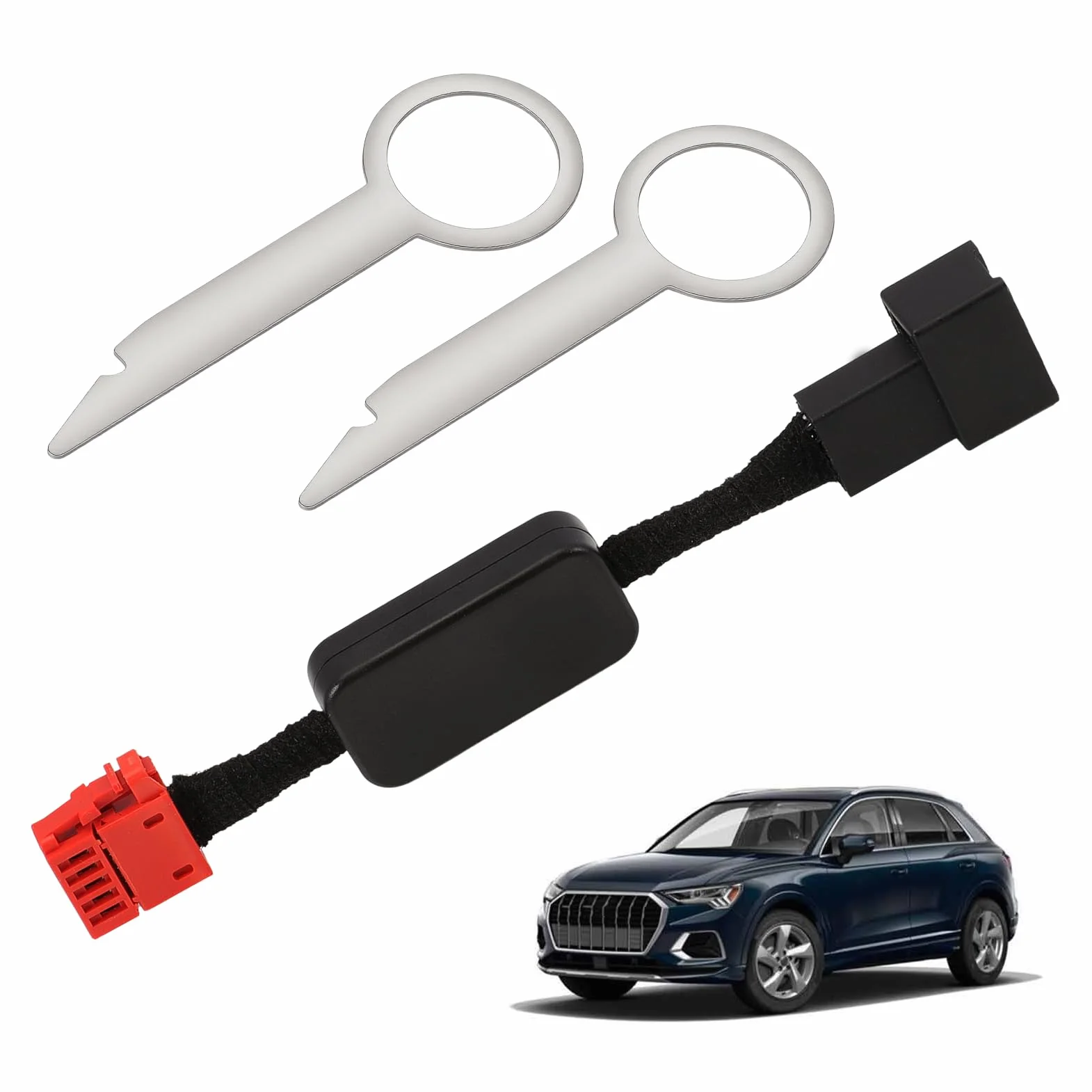 Start Stopp dezaktywacja do Audi Q3 8U 2012-2018, 1 kabel (w zestawie narzędzie do dezaktywacji), moduł wyzwalania
