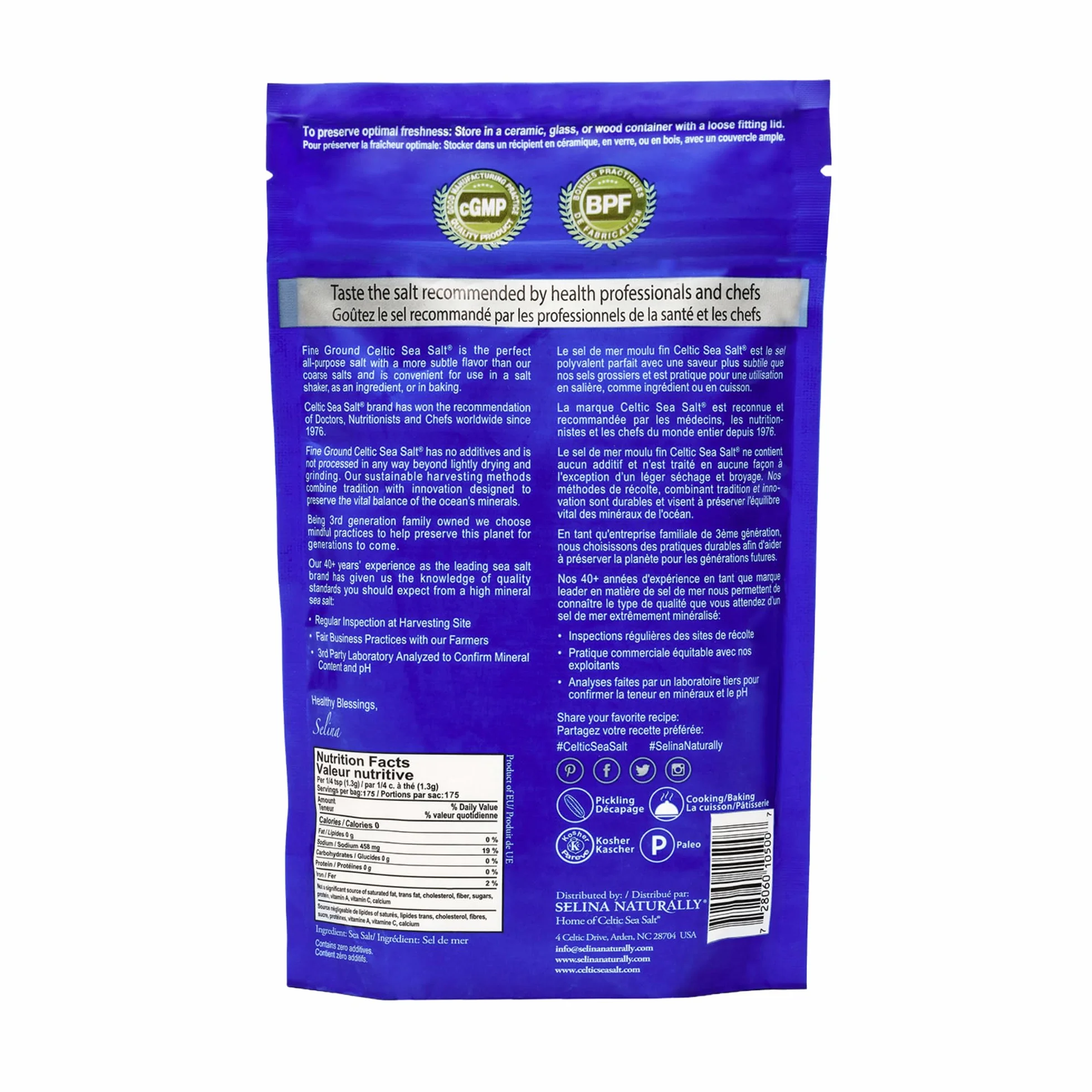 Celtic Sea Salt Feine grnd pou