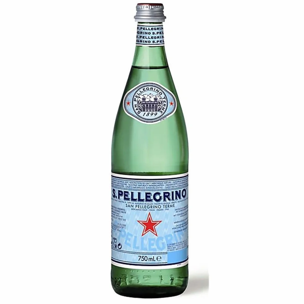San Pellegrino Woda Gazowana Frizzante 750 ml Szklana Butelka