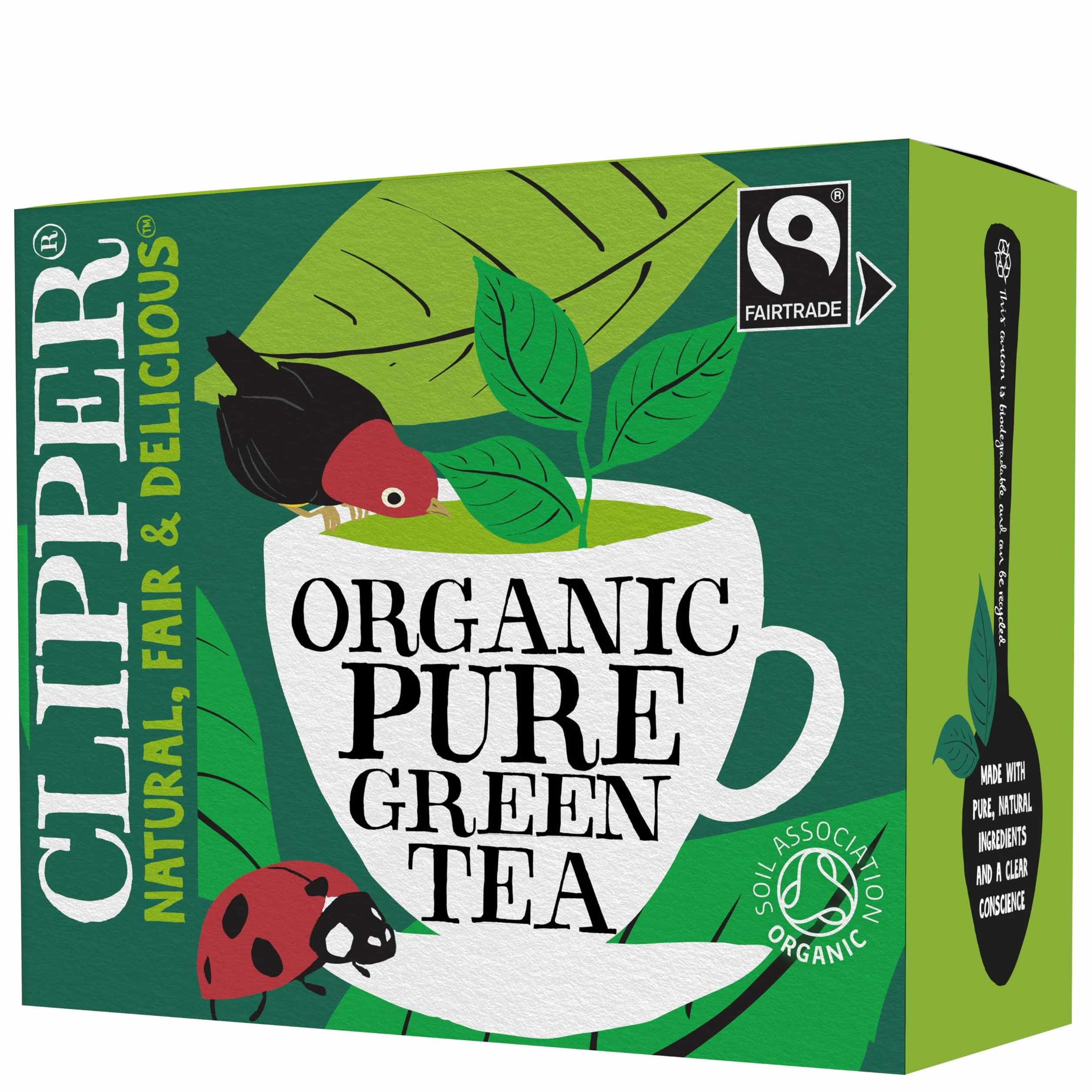 Clipper Fairtrade Pure Green Tea 80 torebek